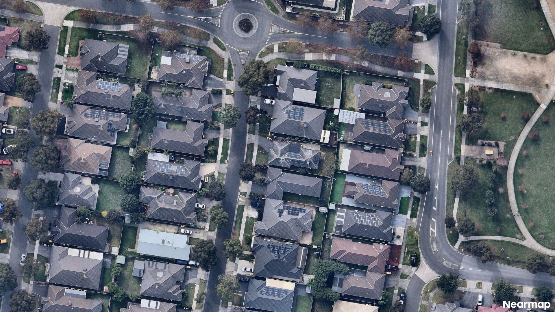 Vertical aerial view