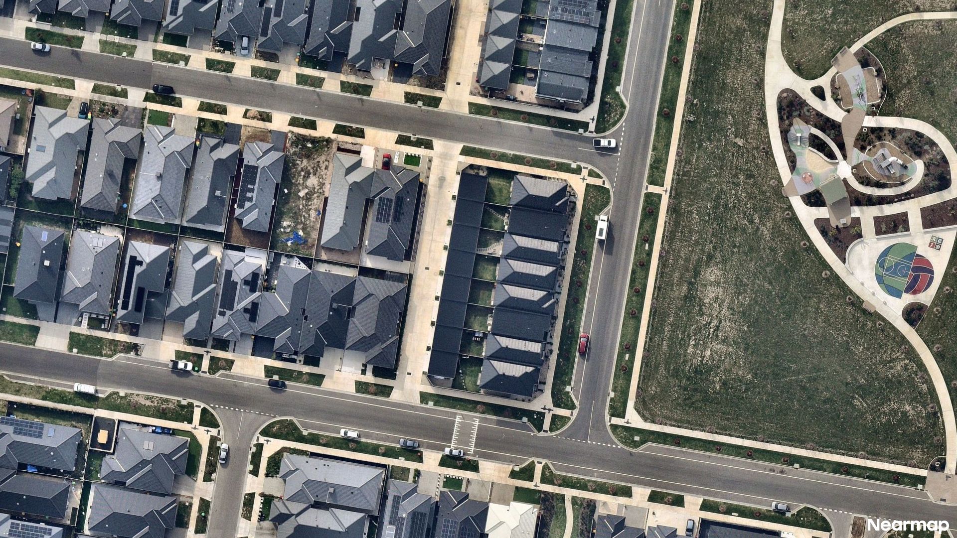 Vertical aerial view