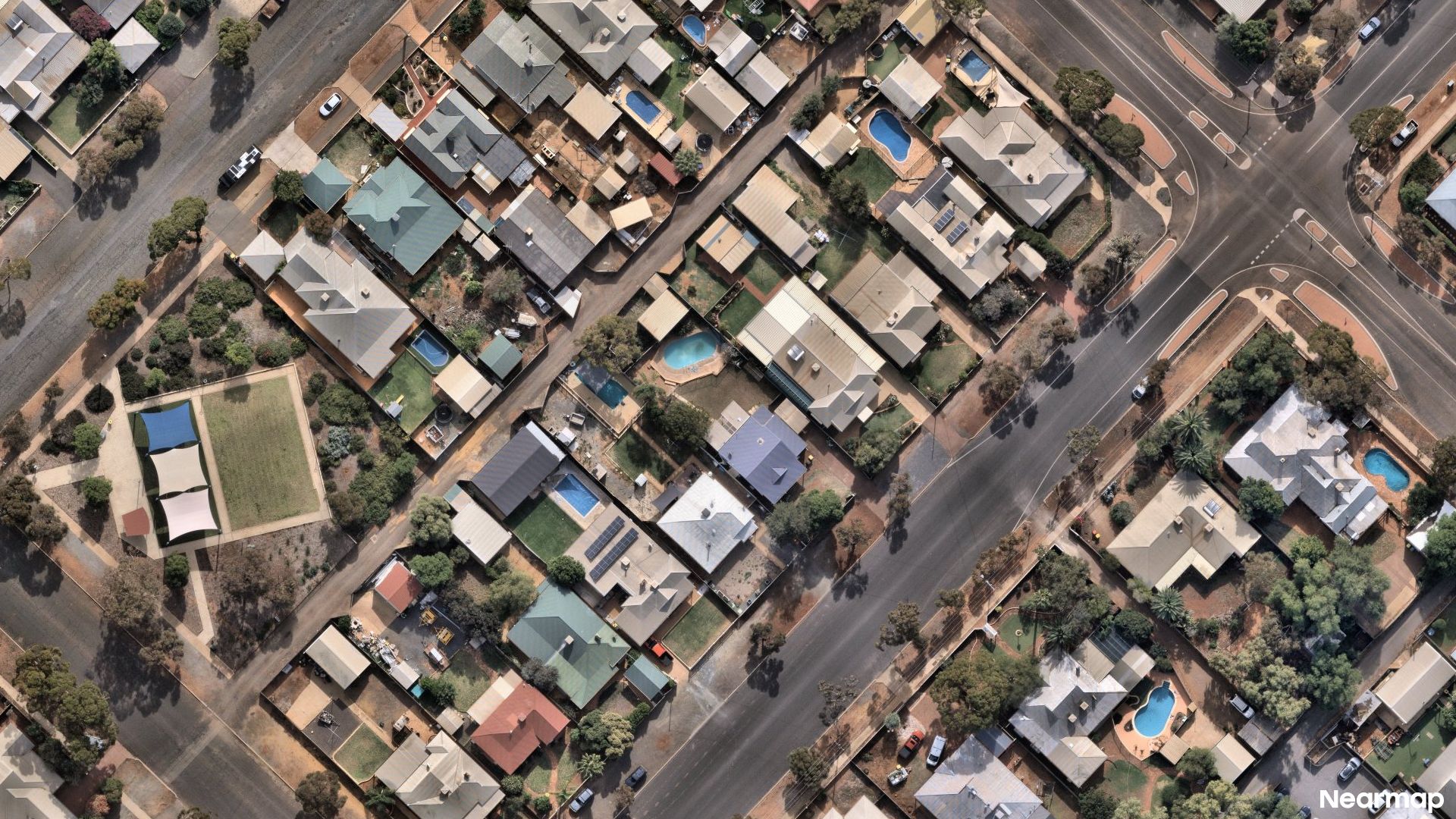 Vertical aerial view