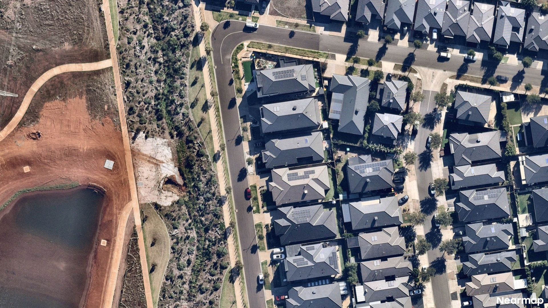 Vertical aerial view