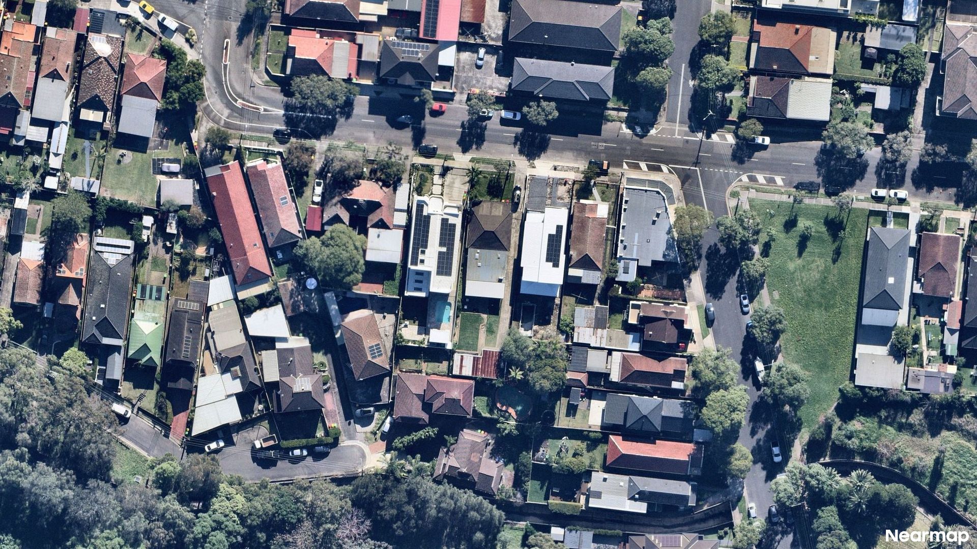 Vertical aerial view