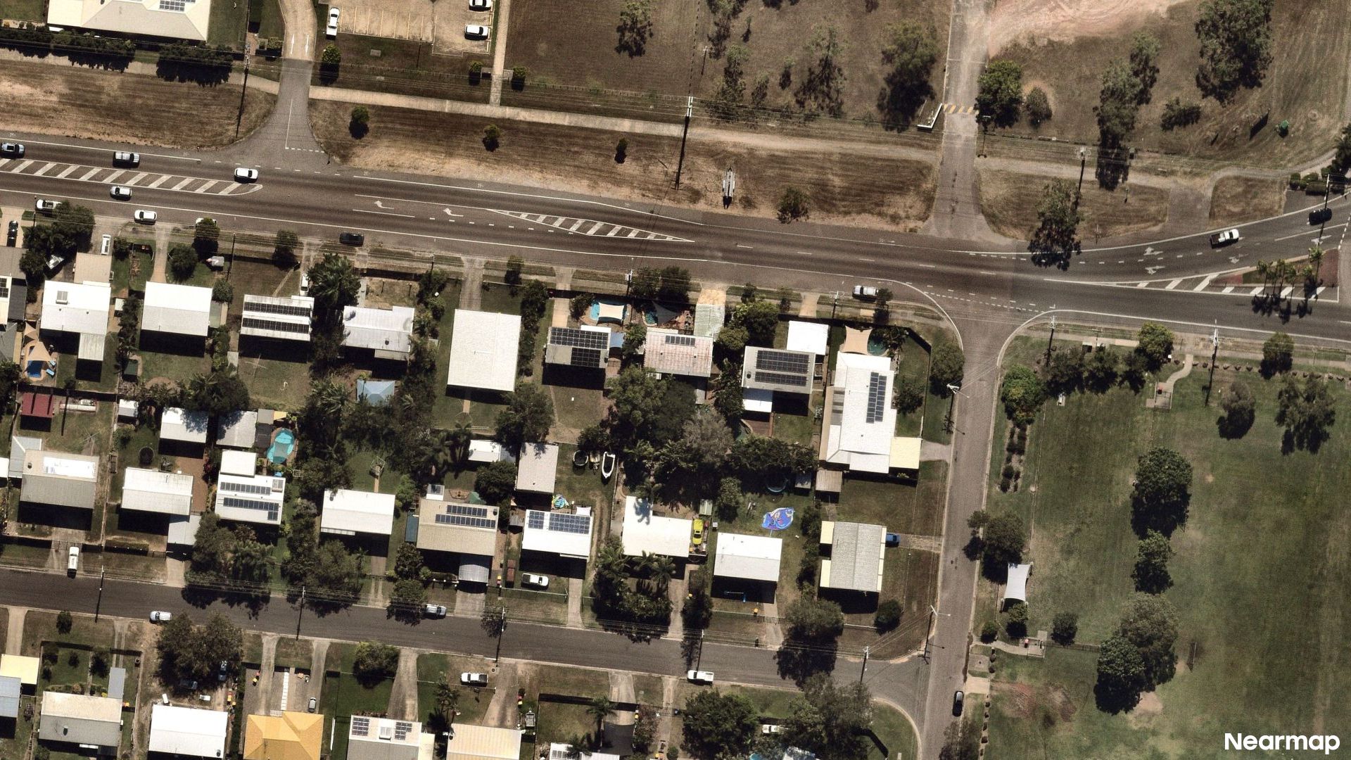 Vertical aerial view