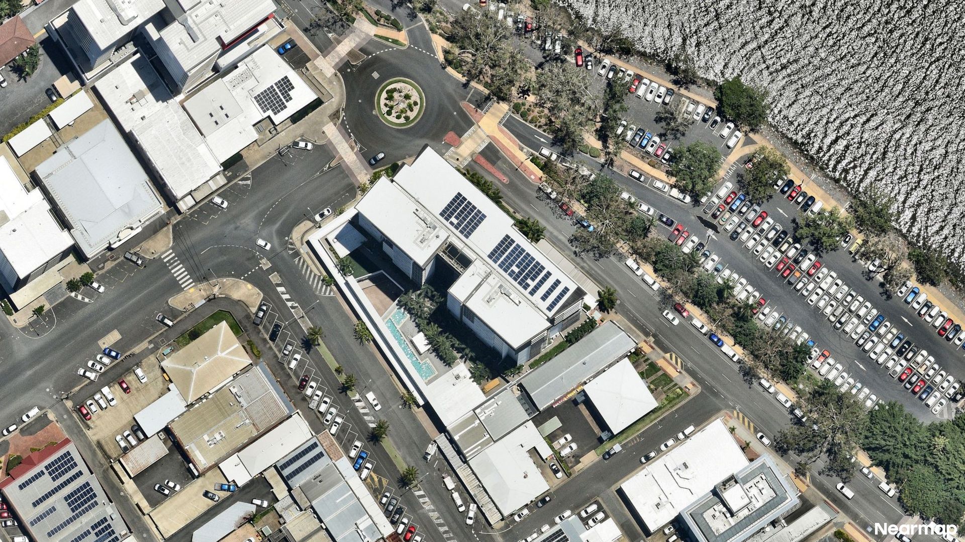 Vertical aerial view