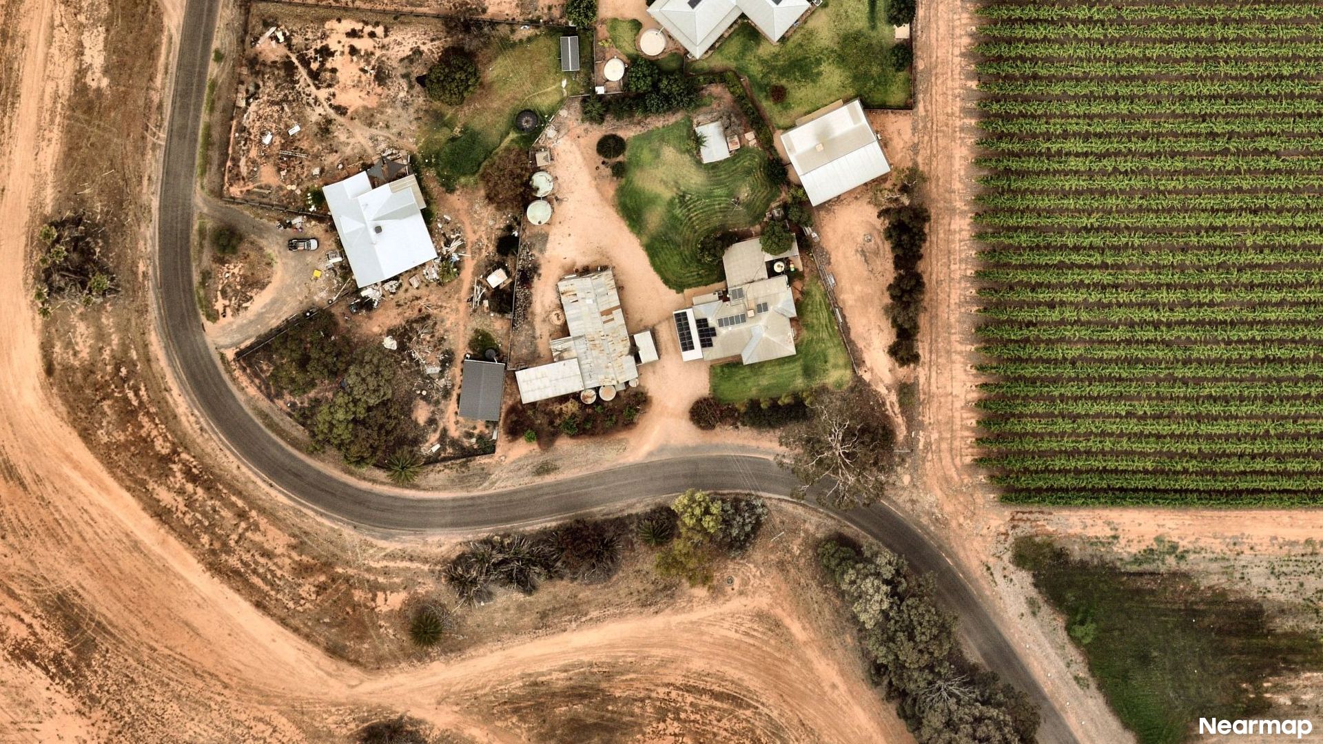 Vertical aerial view