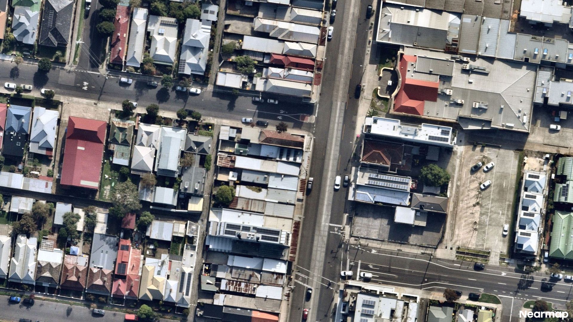 Vertical aerial view