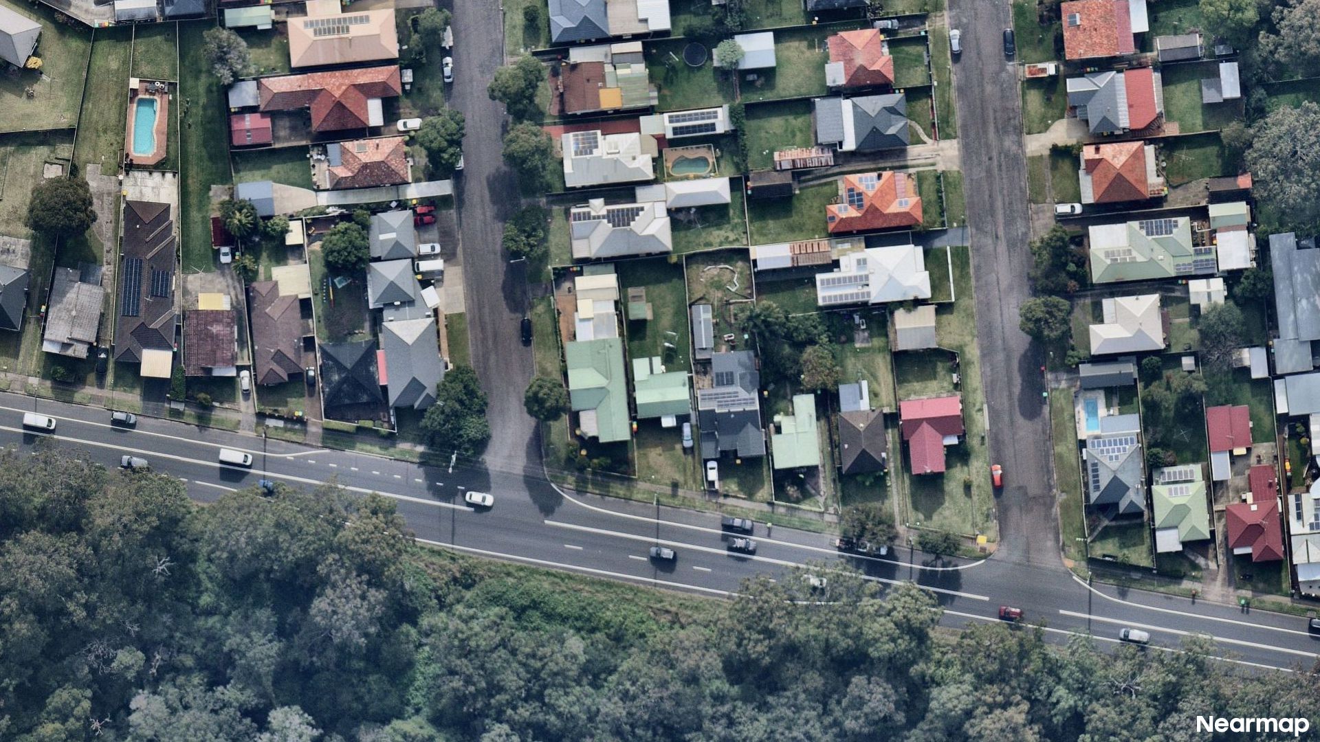 Vertical aerial view
