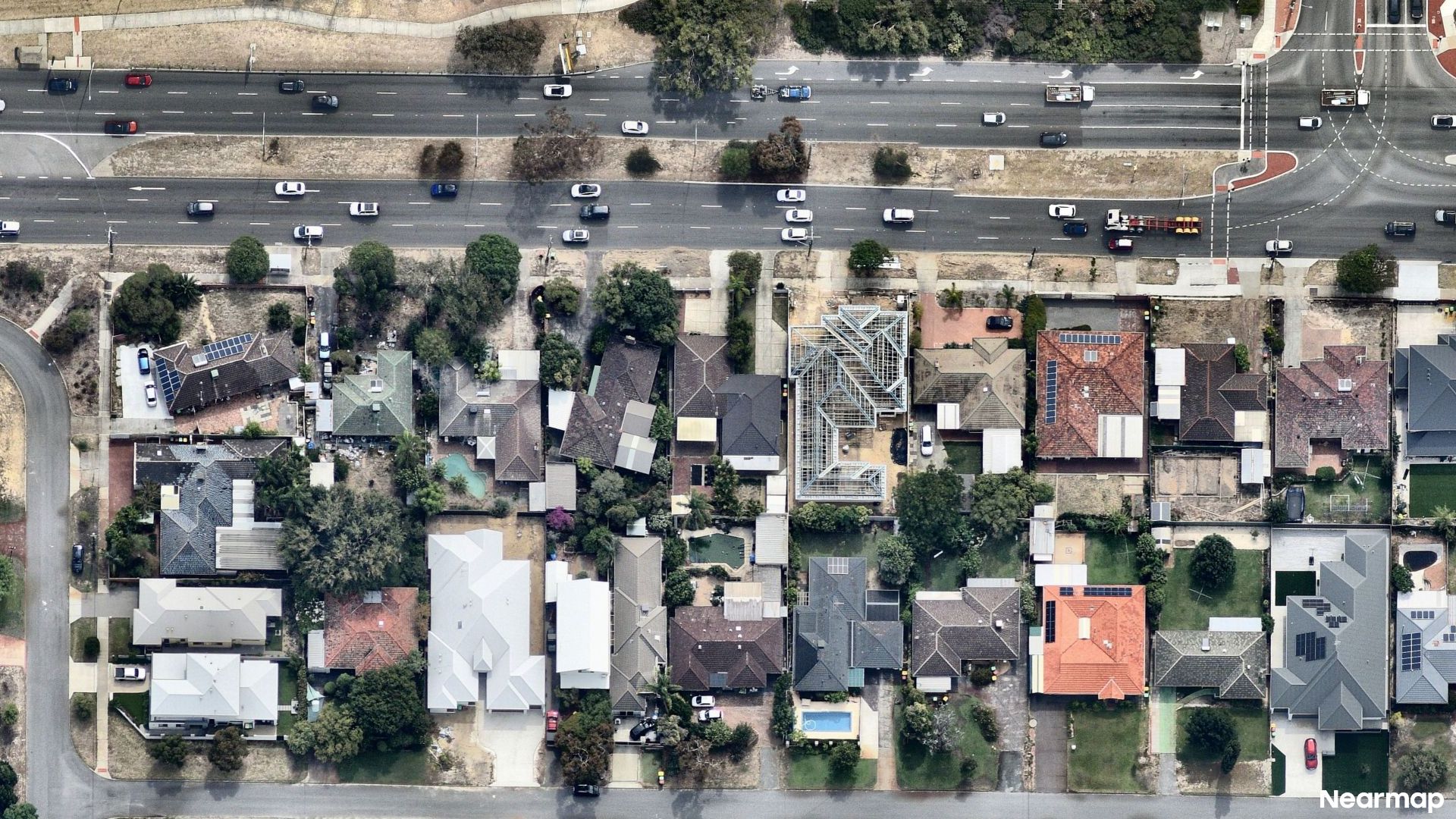Vertical aerial view