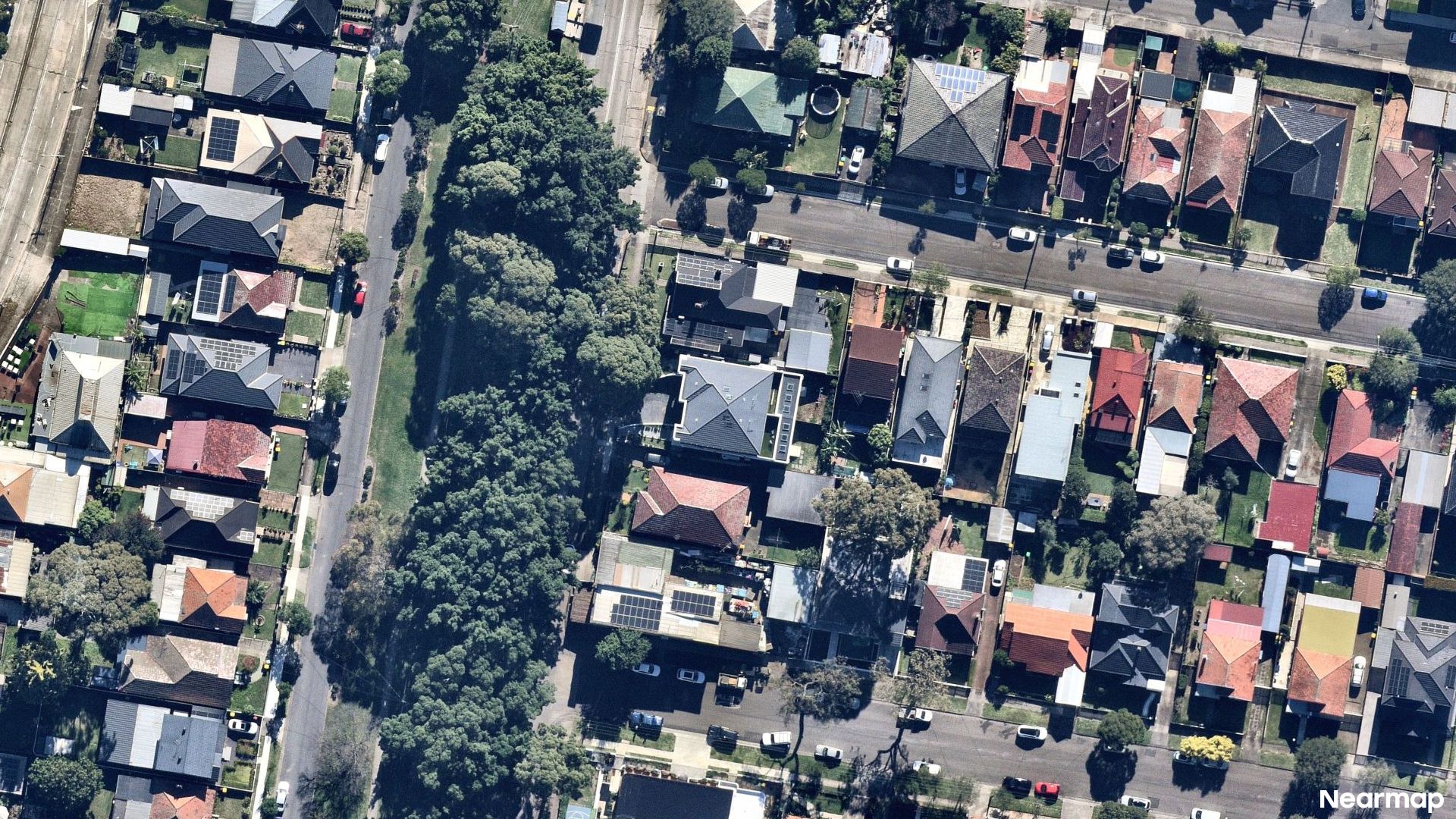 Vertical aerial view