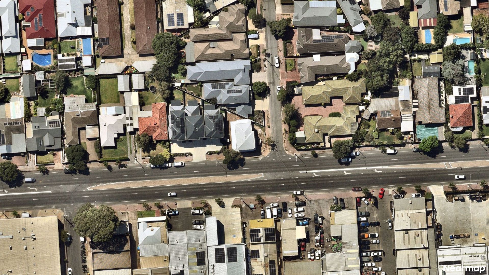 Vertical aerial view