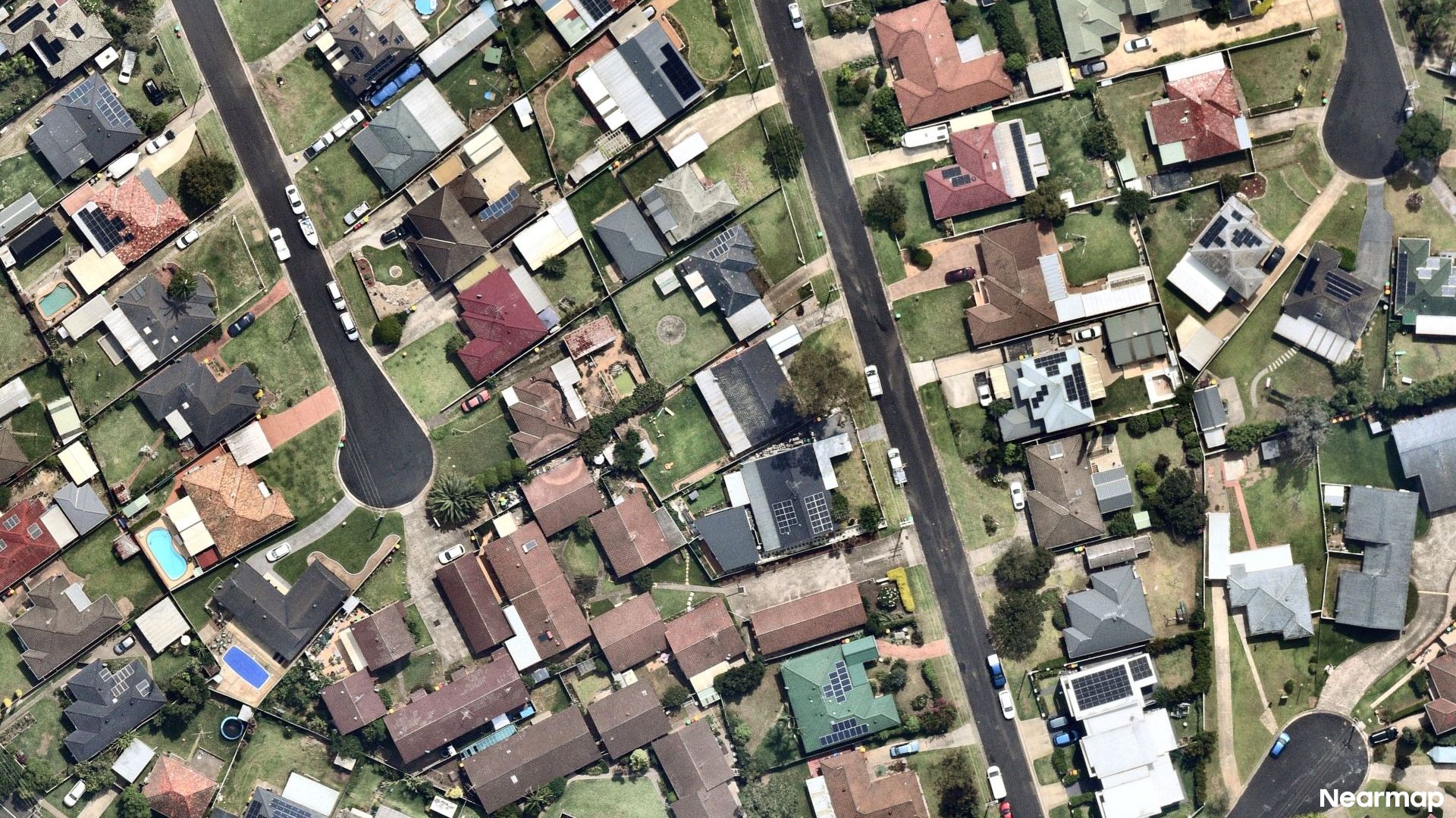 Vertical aerial view