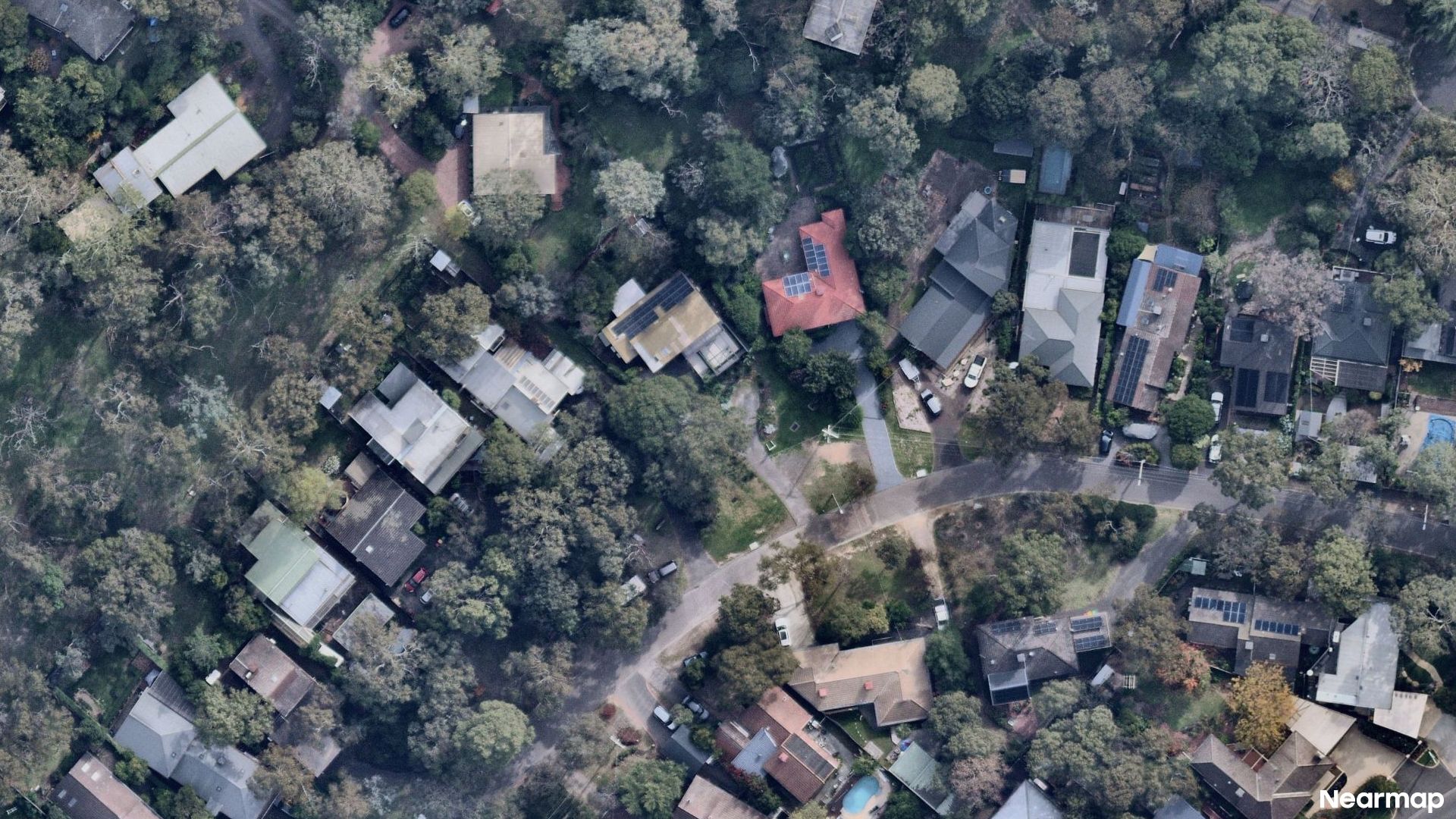 Vertical aerial view