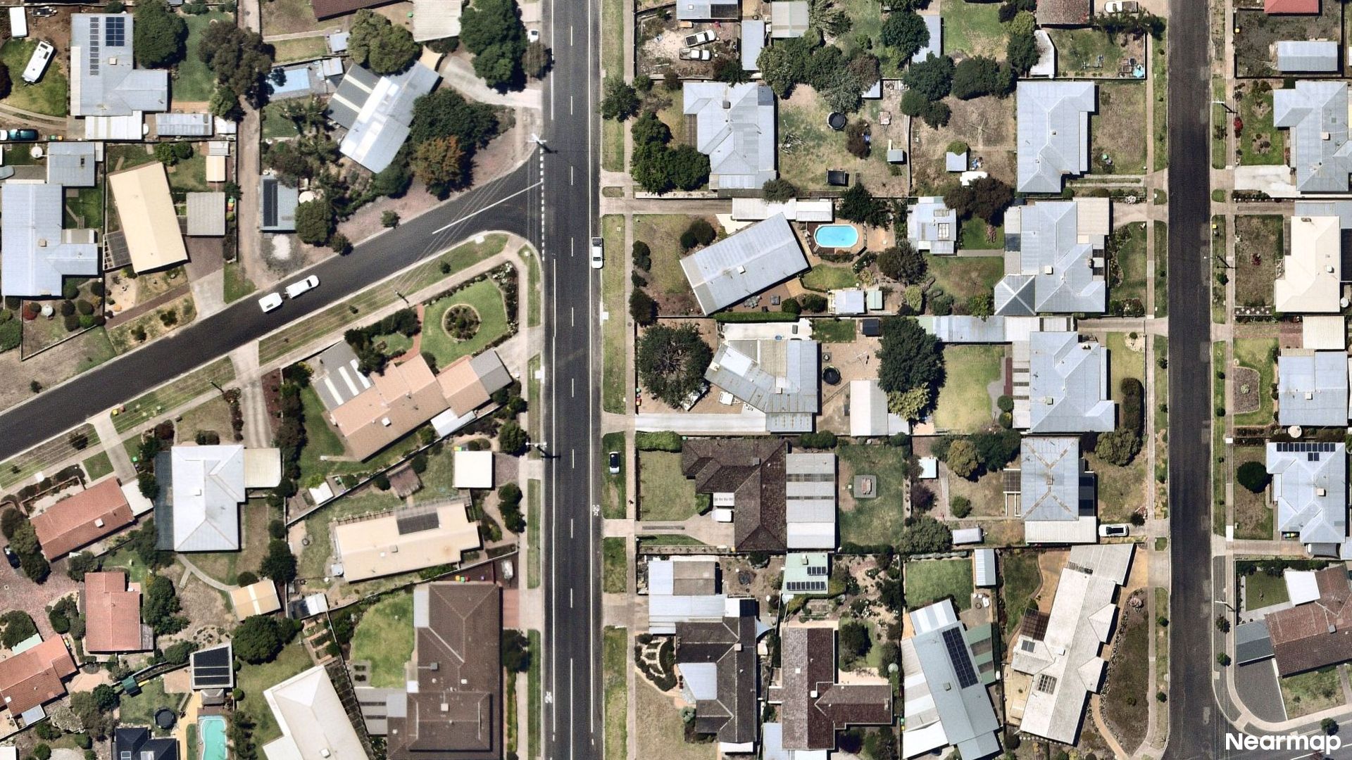 Vertical aerial view