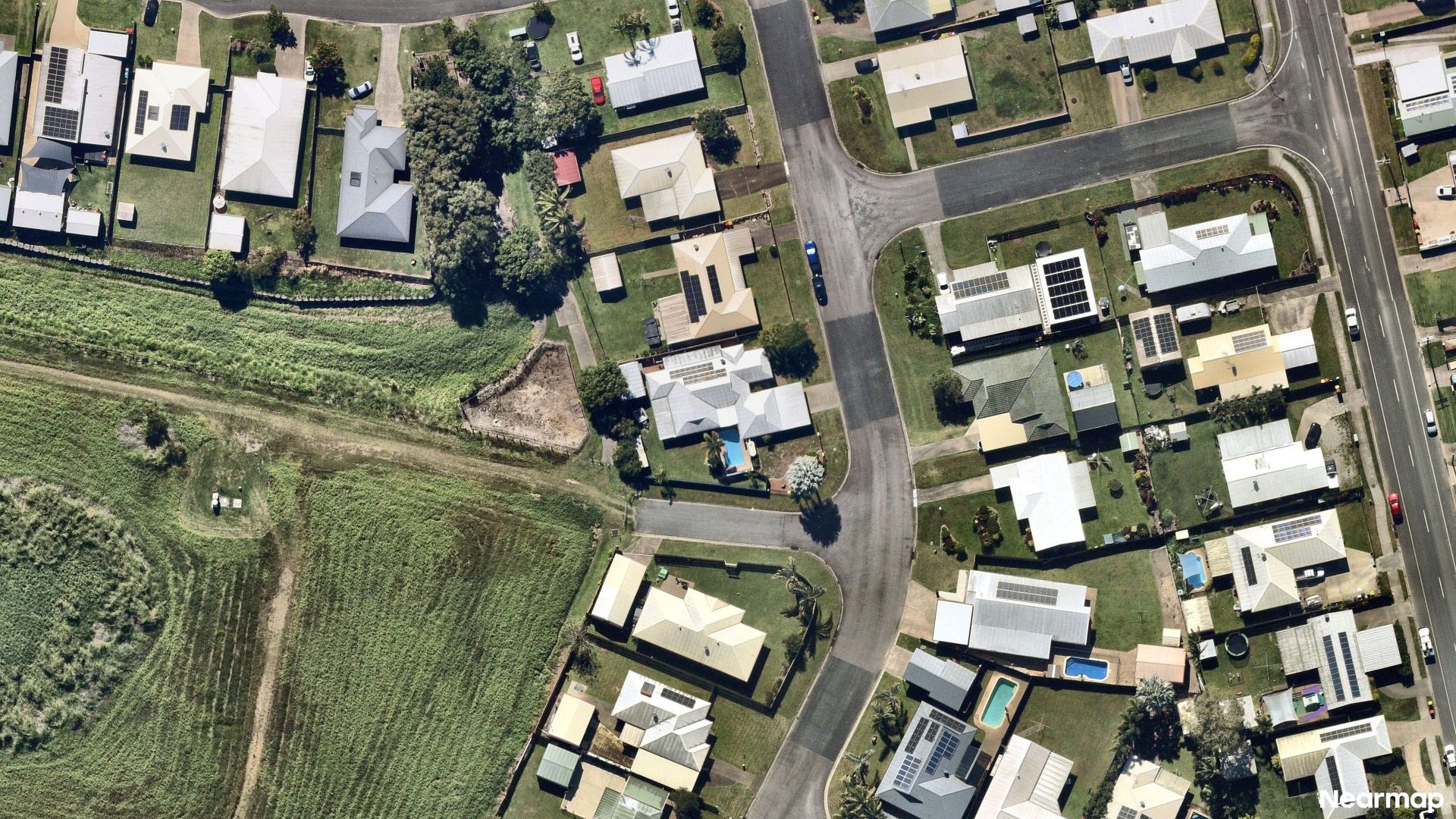 Vertical aerial view