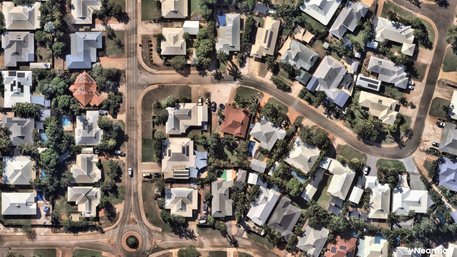Vertical aerial view