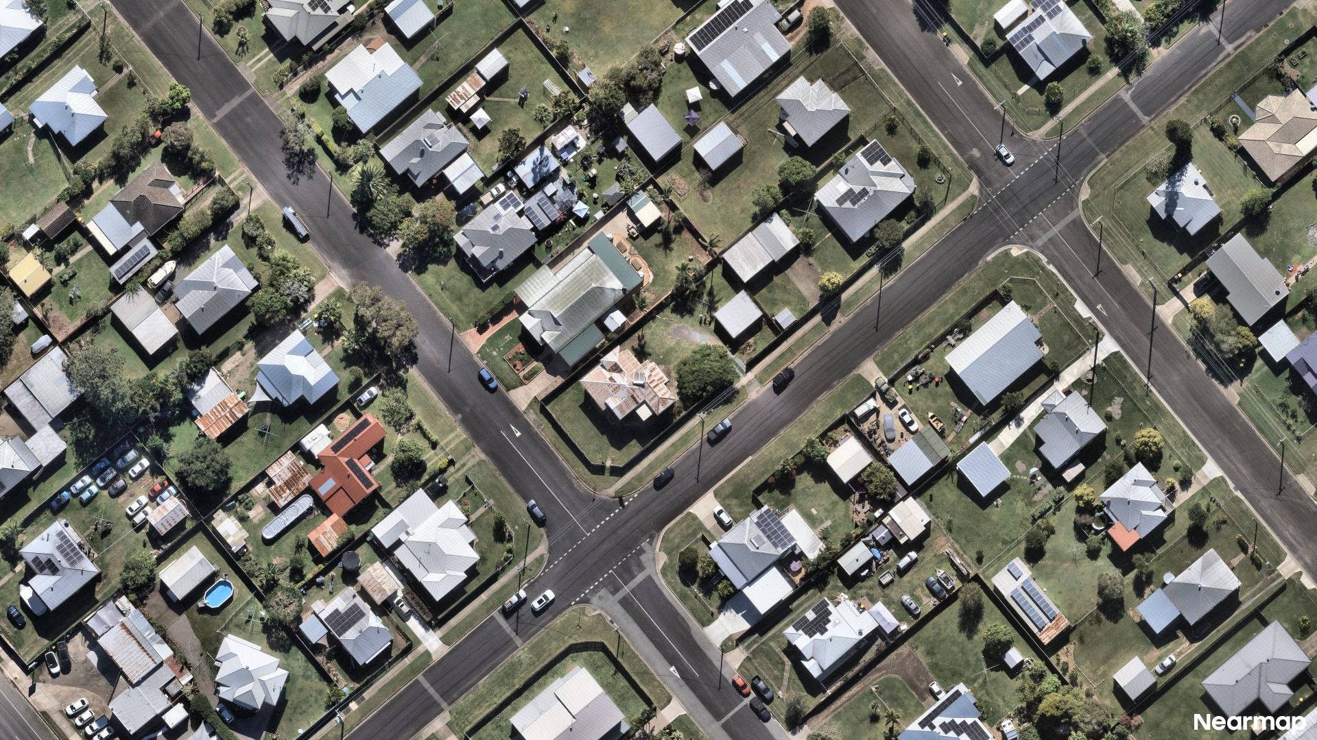 Vertical aerial view