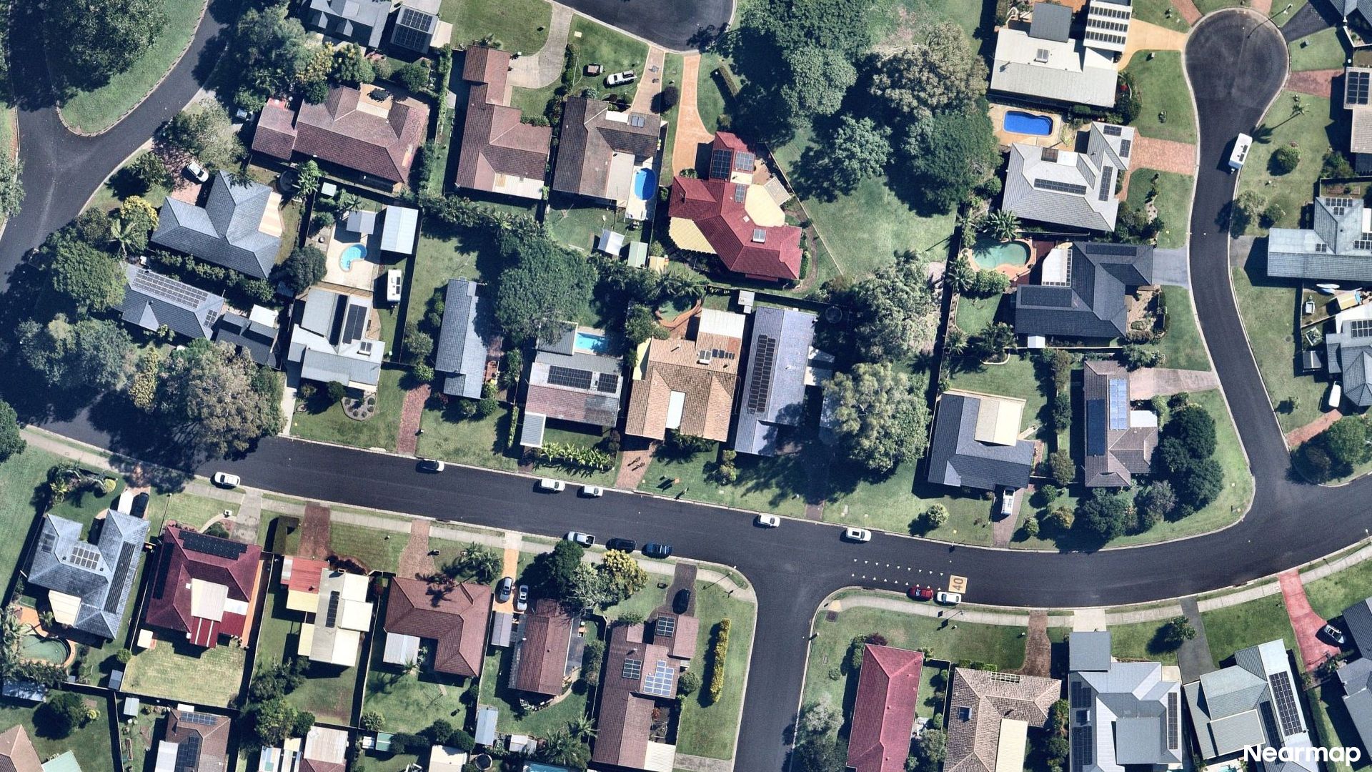 Vertical aerial view