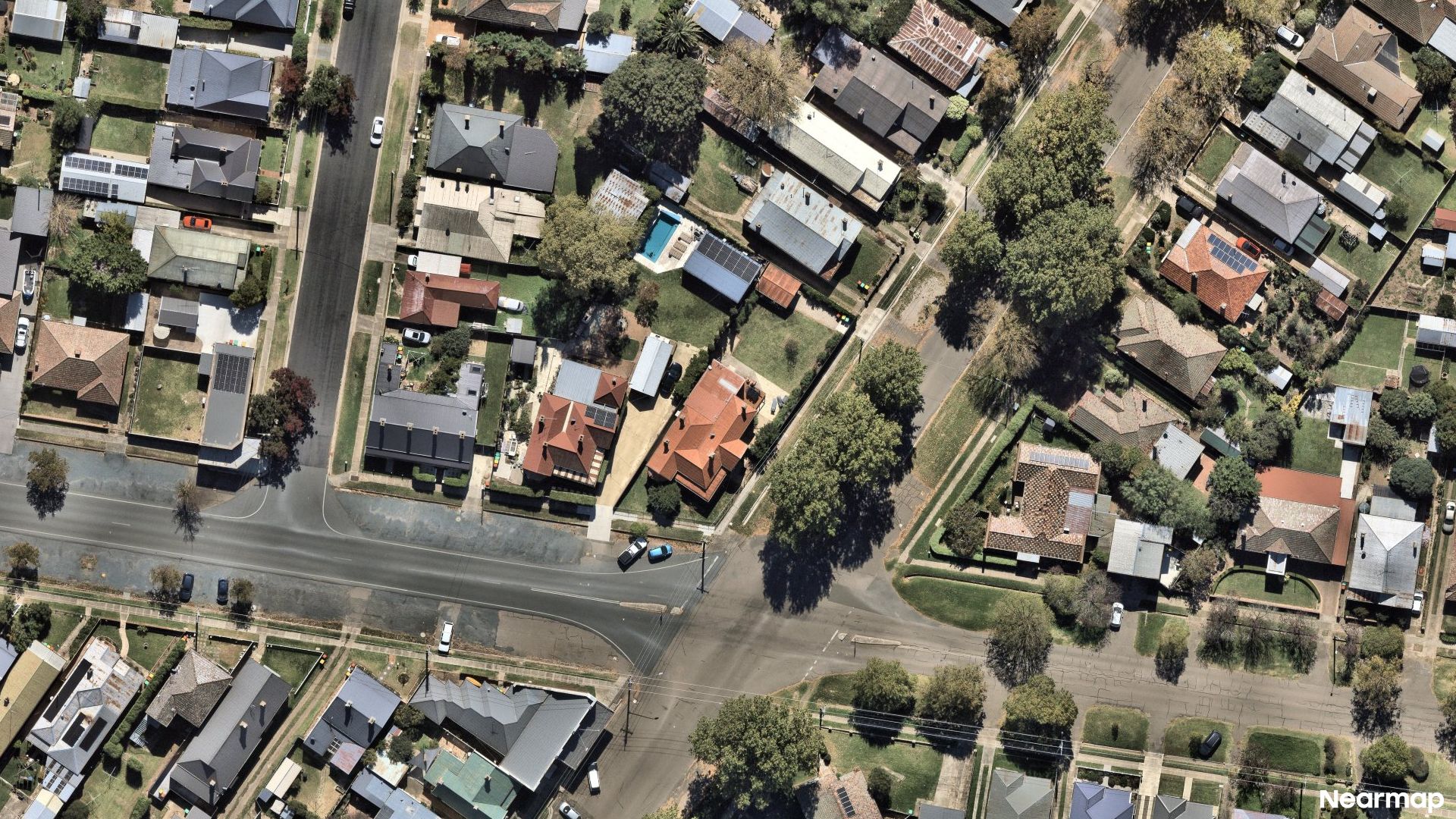 Vertical aerial view
