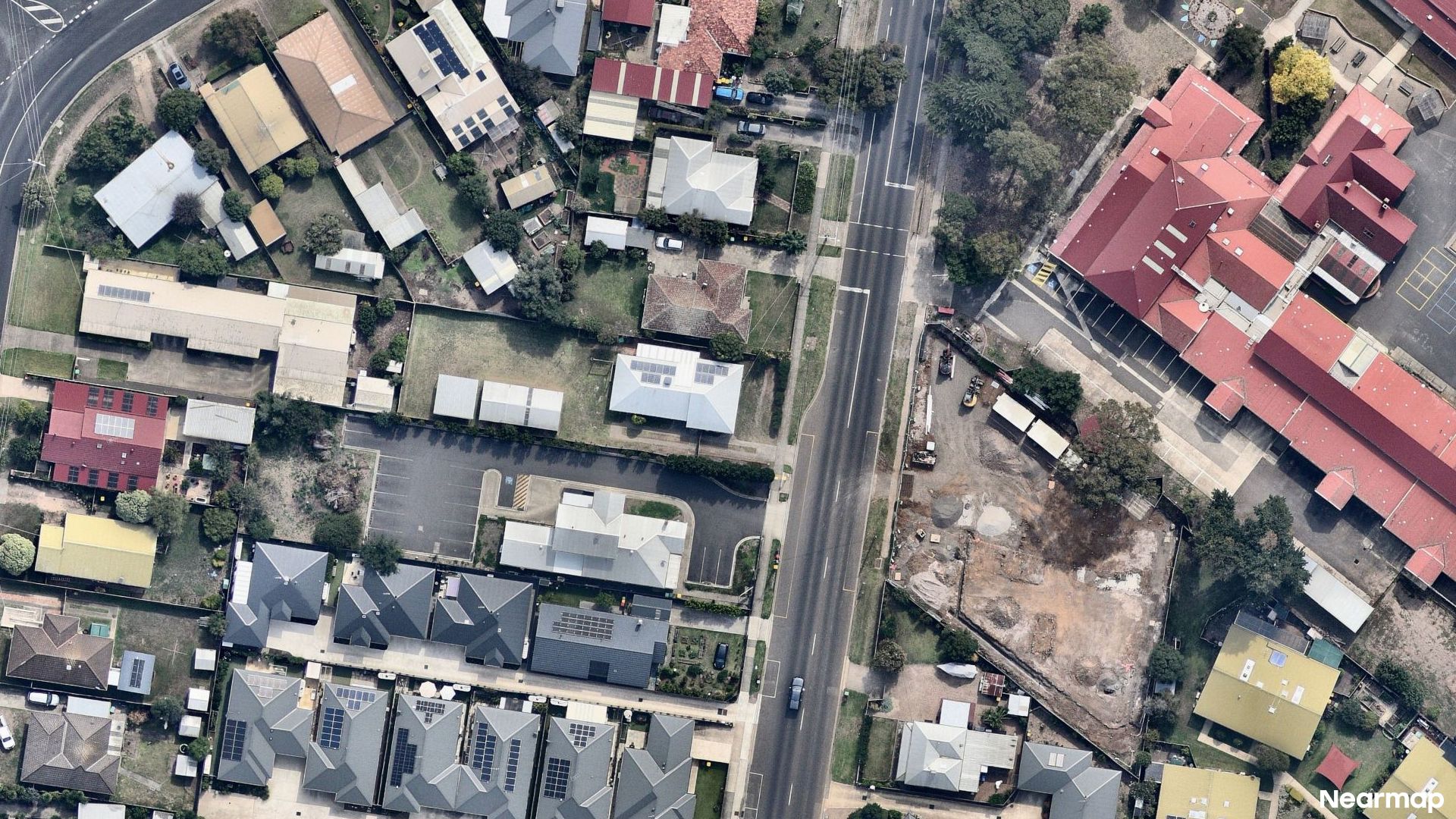 Vertical aerial view