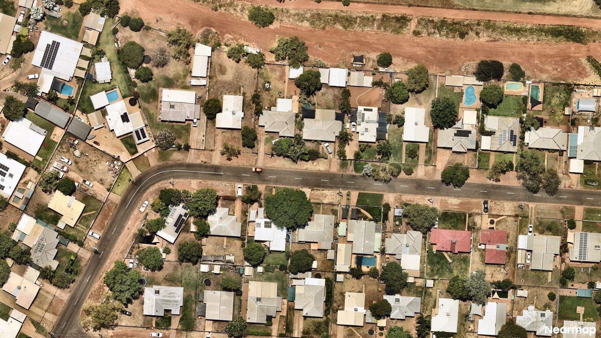 Vertical aerial view