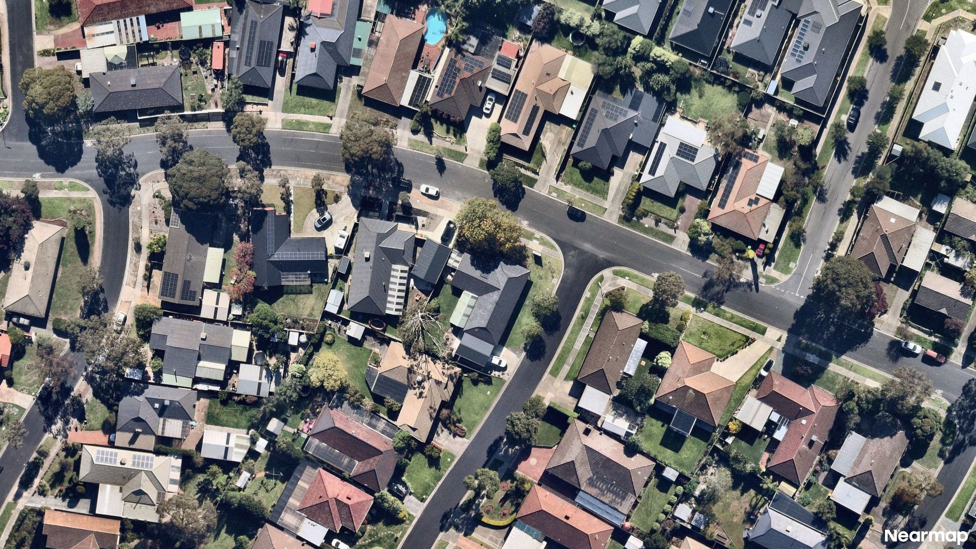 Vertical aerial view