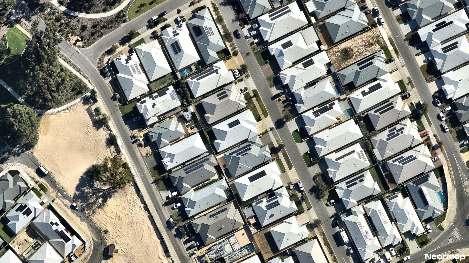 Vertical aerial view