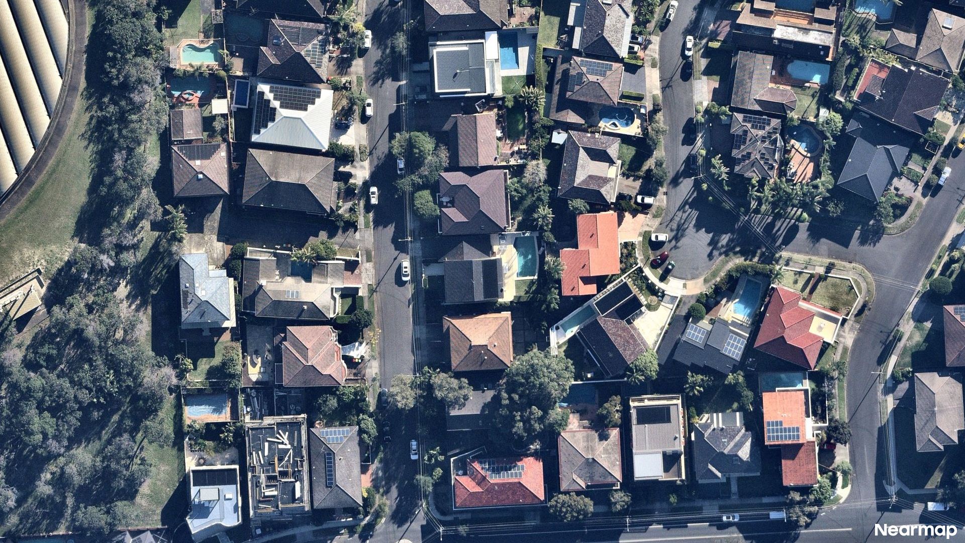 Vertical aerial view