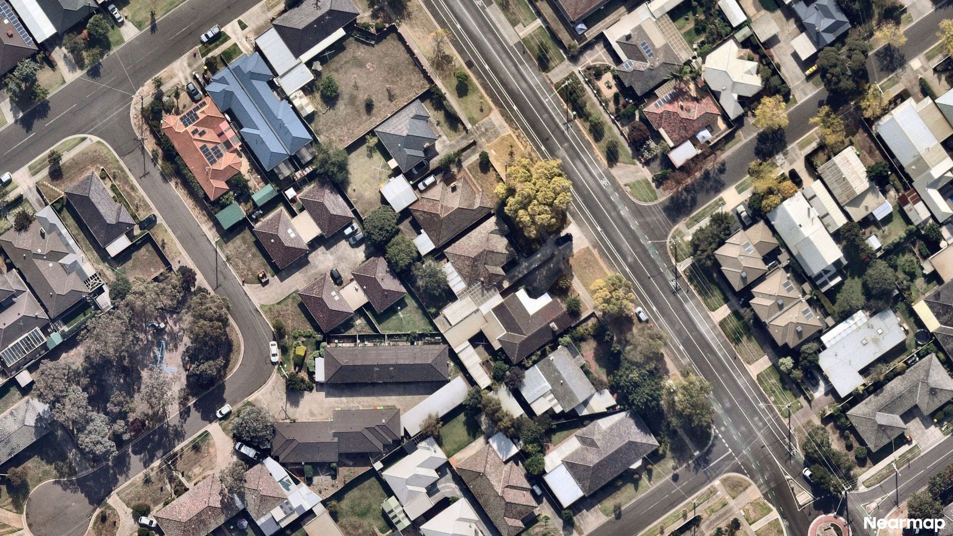 Vertical aerial view