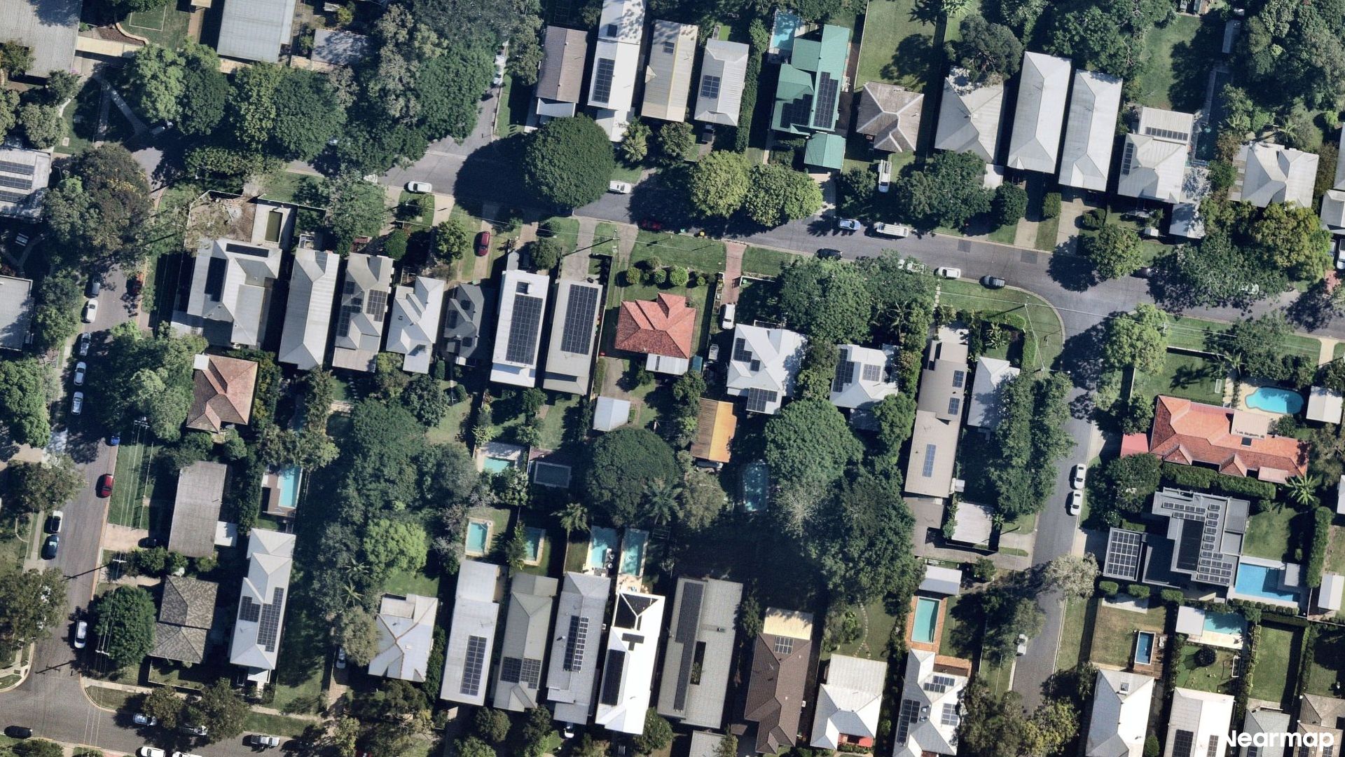 Vertical aerial view