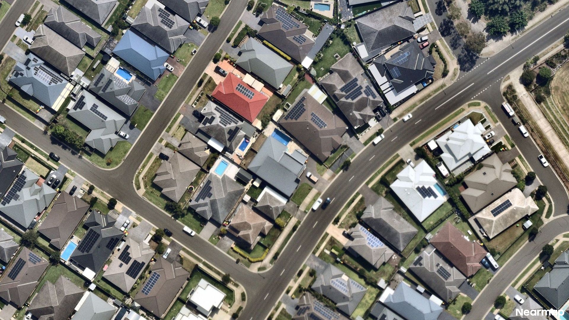 Vertical aerial view