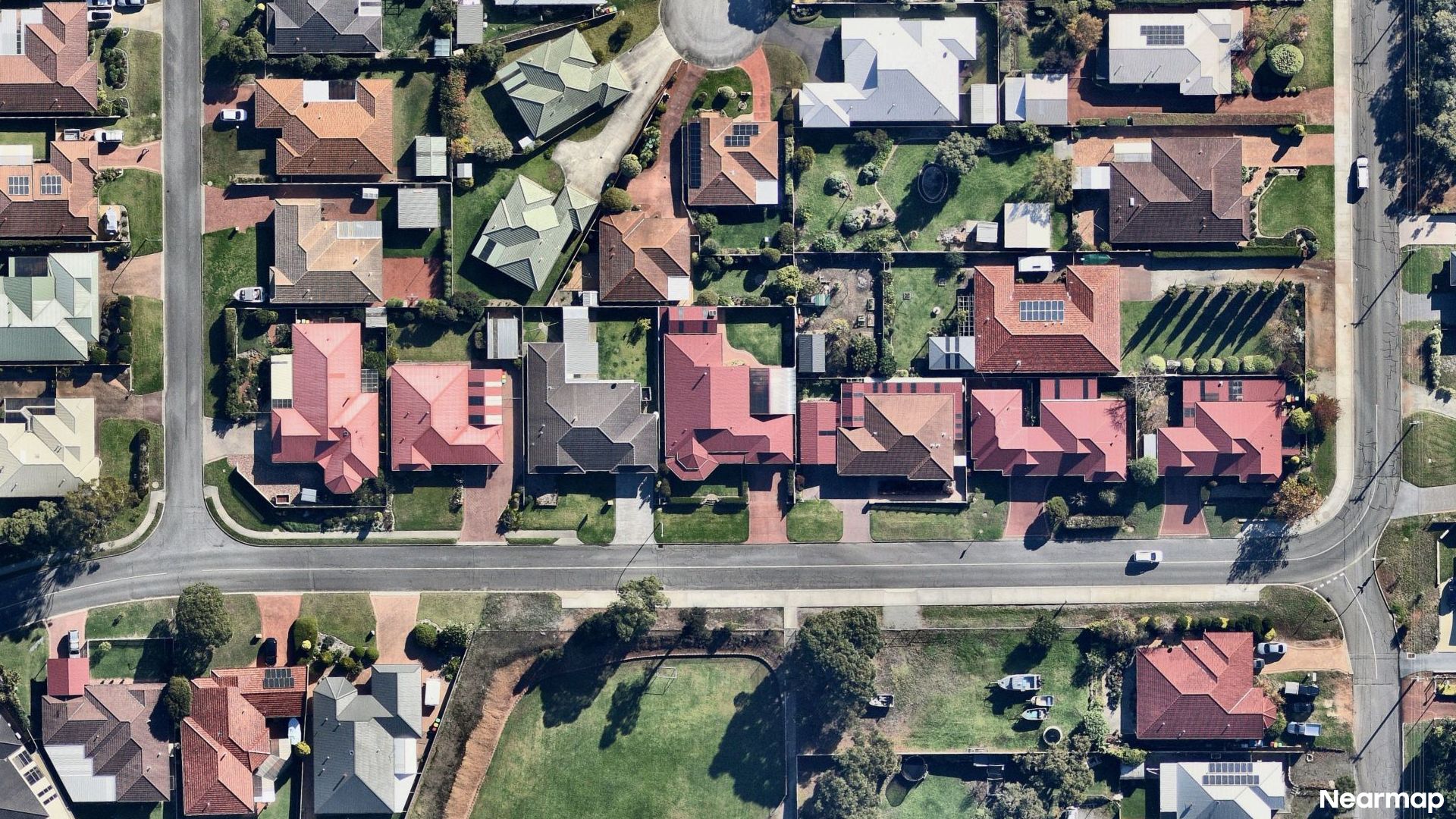 Vertical aerial view