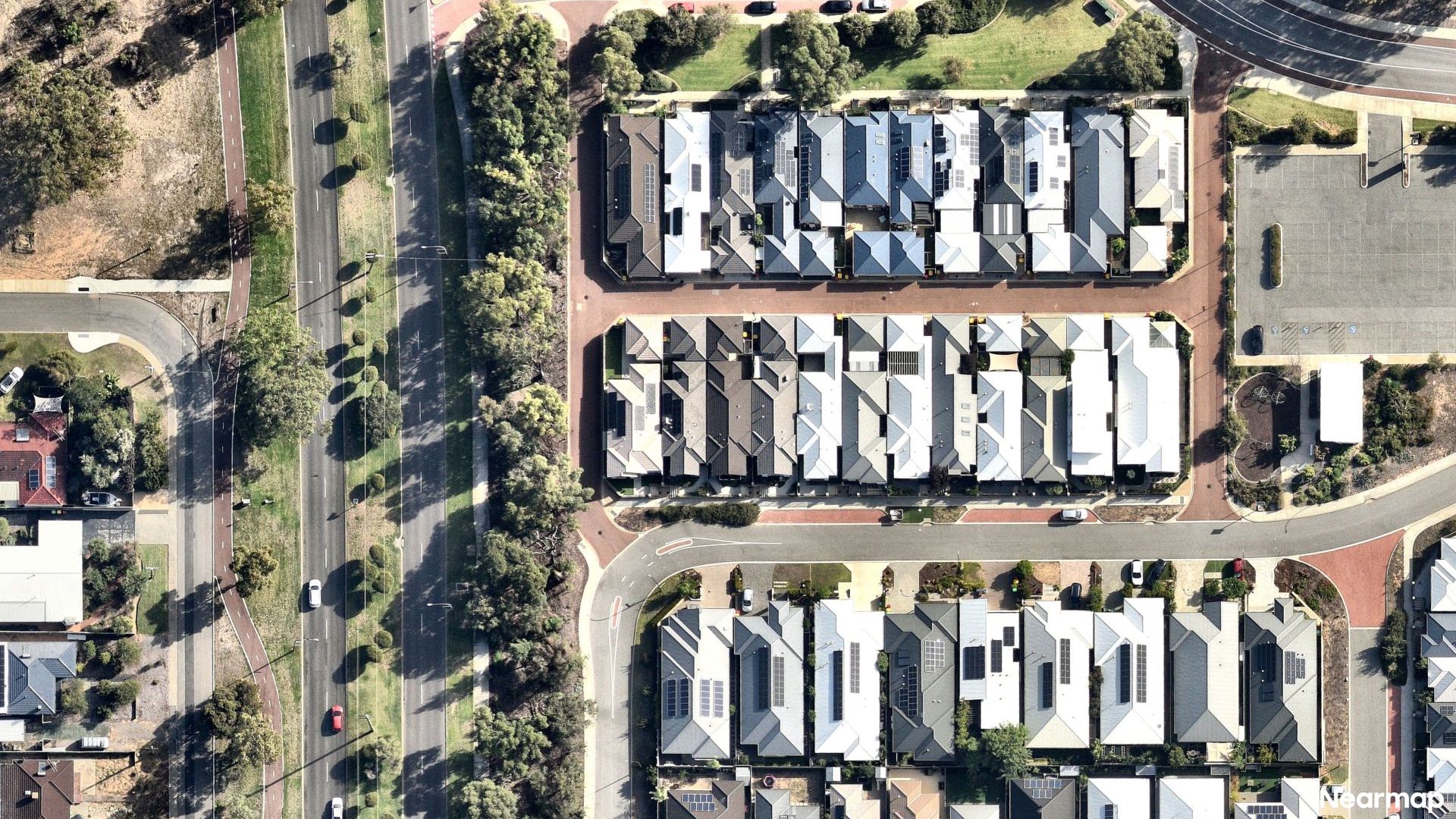 Vertical aerial view