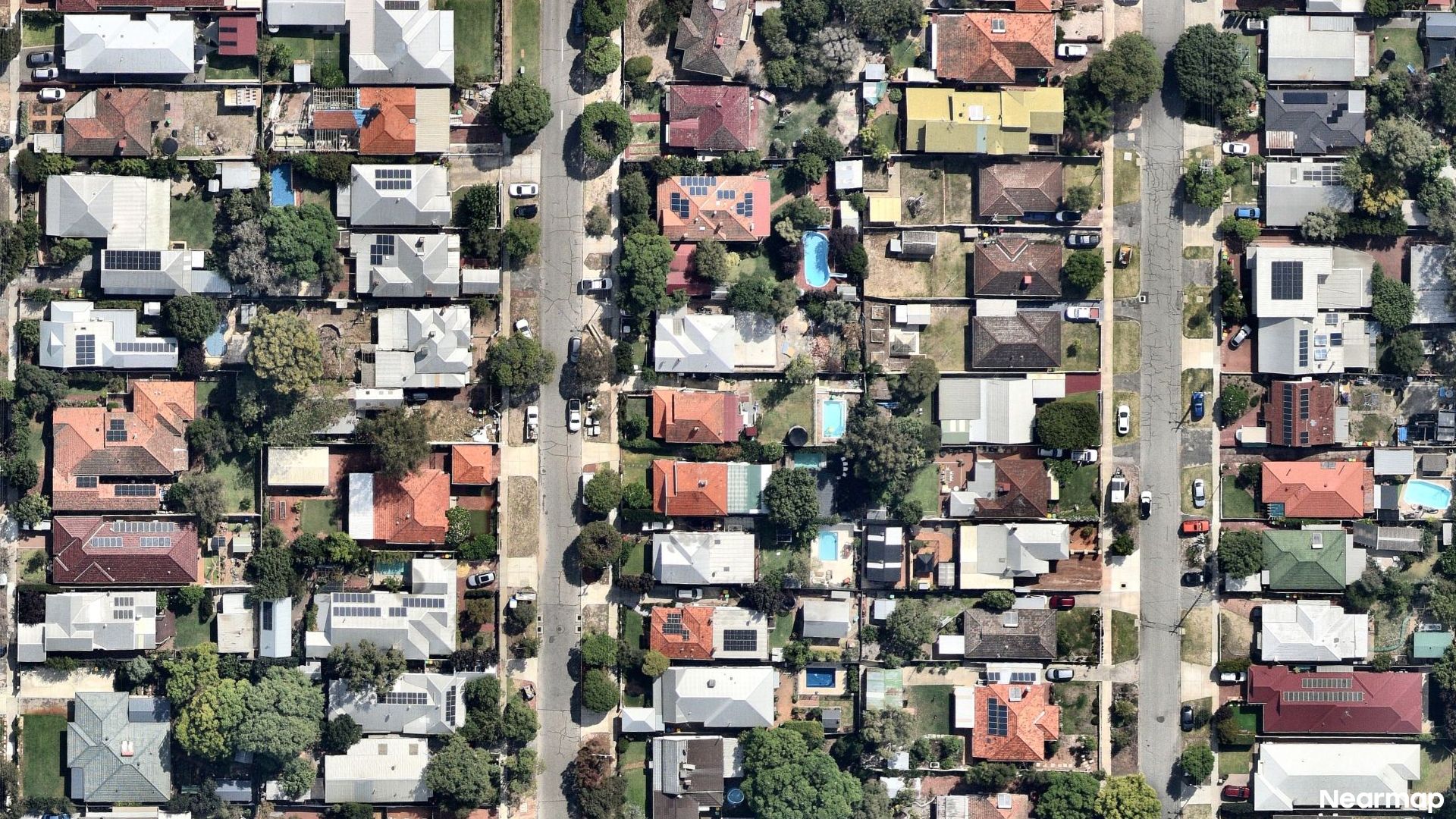 Vertical aerial view