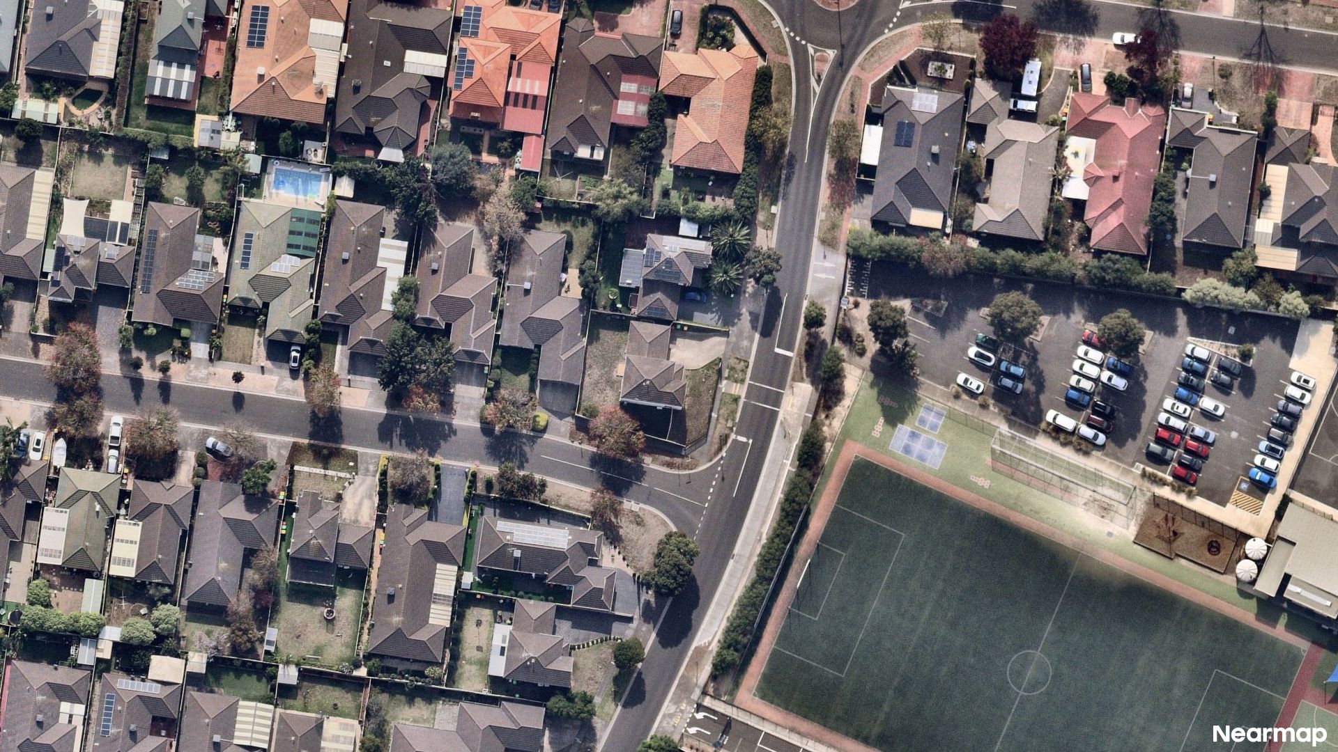 Vertical aerial view