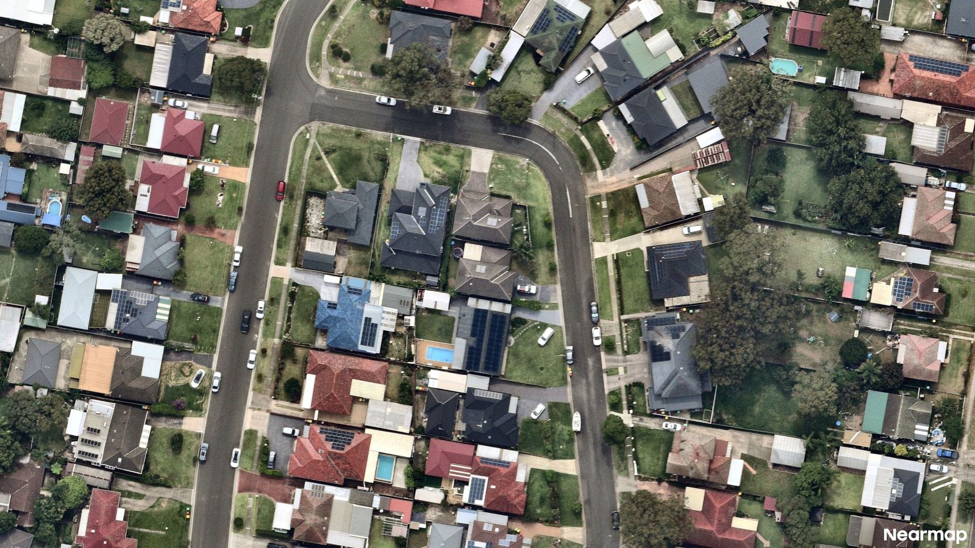Vertical aerial view