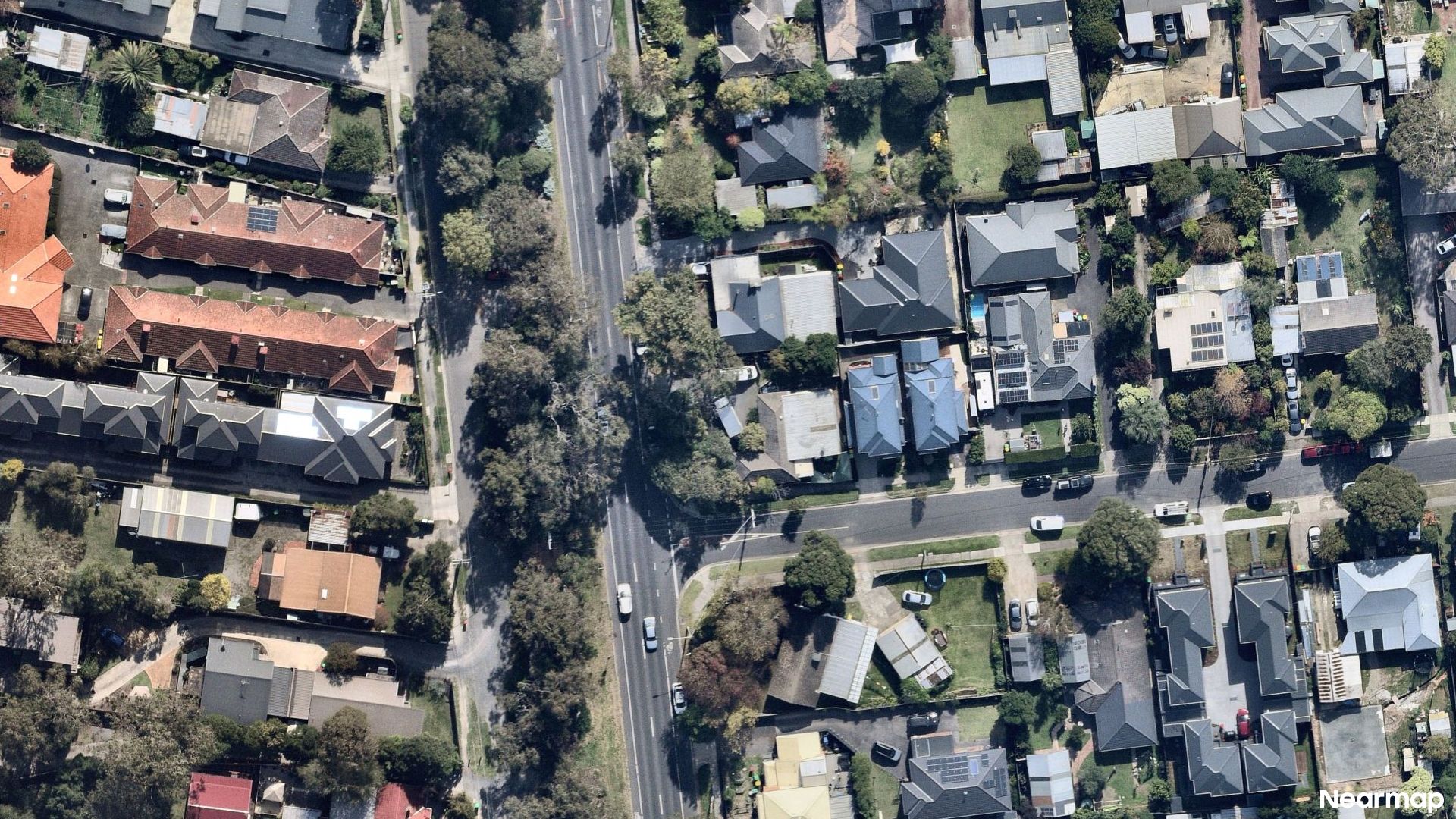 Vertical aerial view