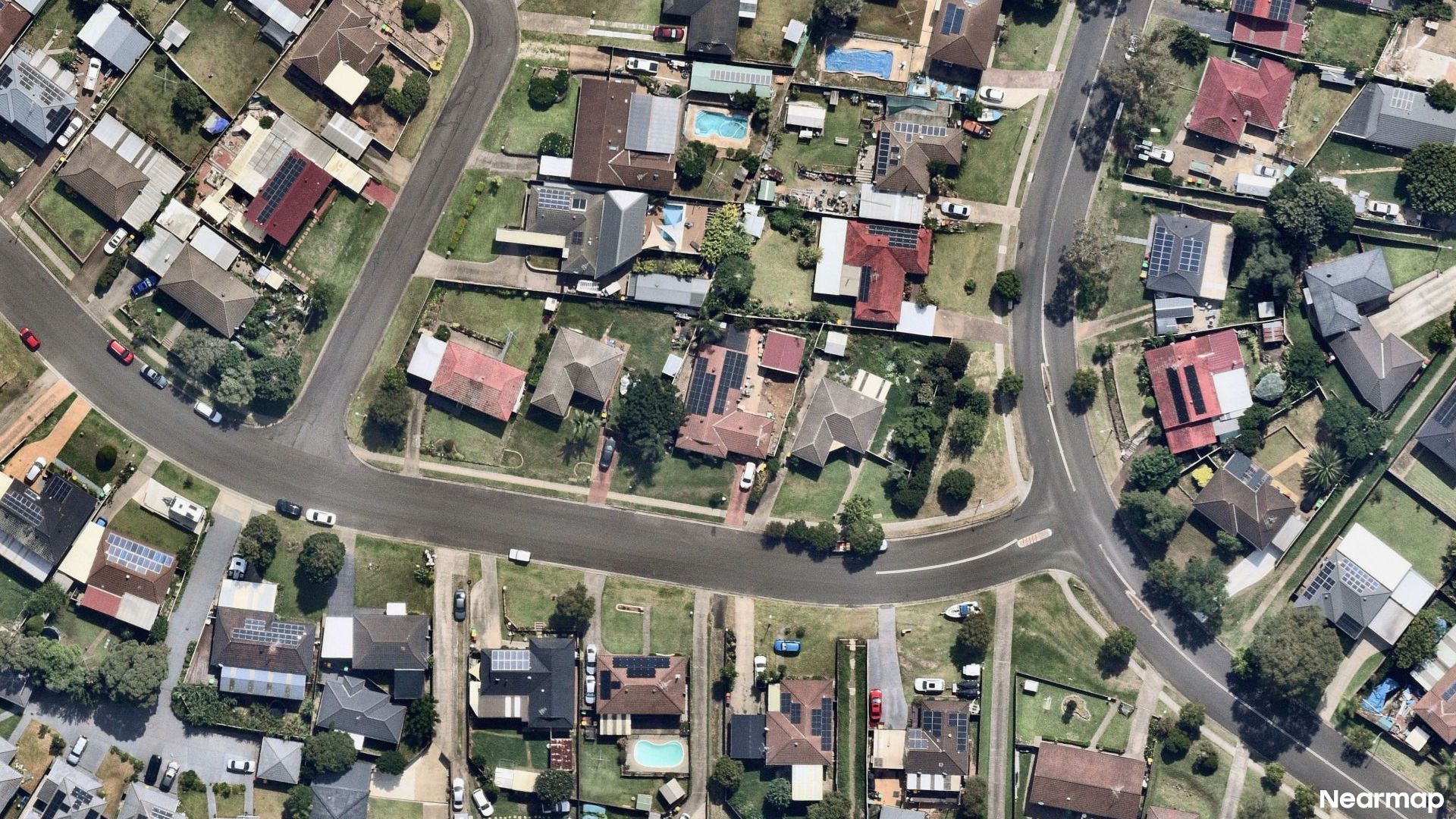 Vertical aerial view