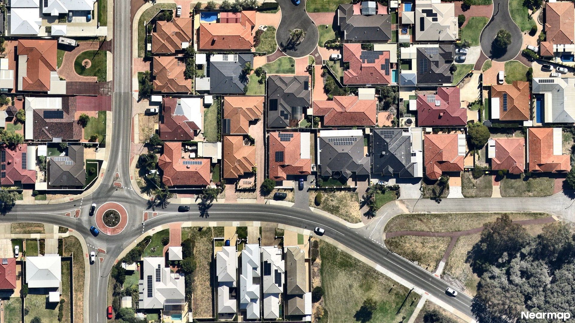 Vertical aerial view