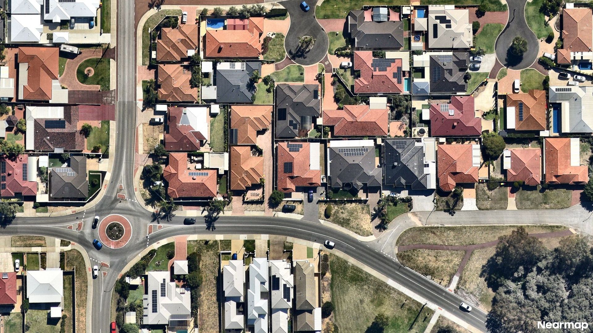 Vertical aerial view