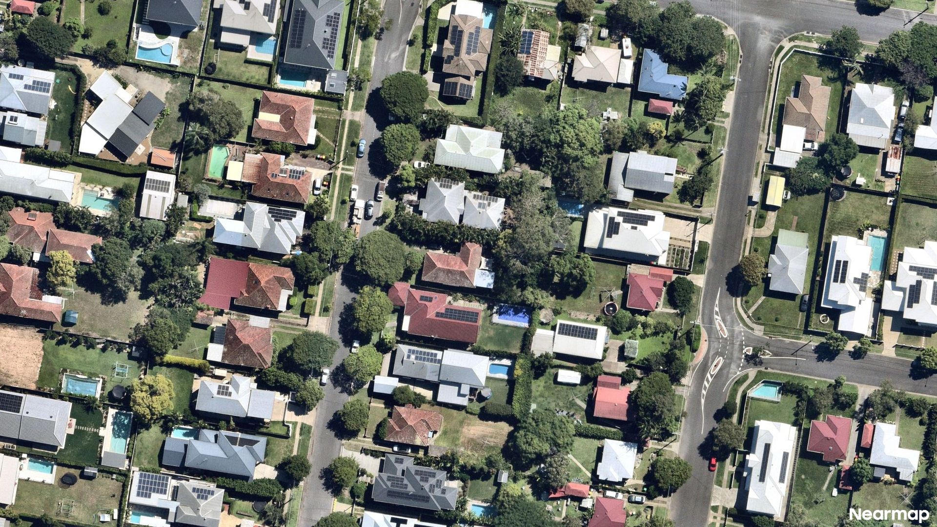 Vertical aerial view