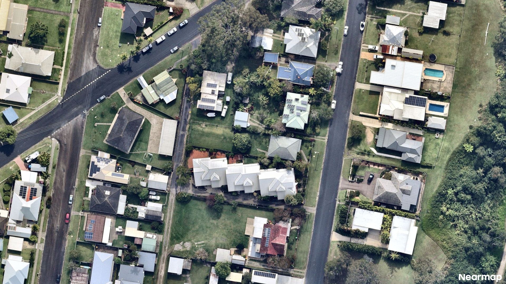 Vertical aerial view