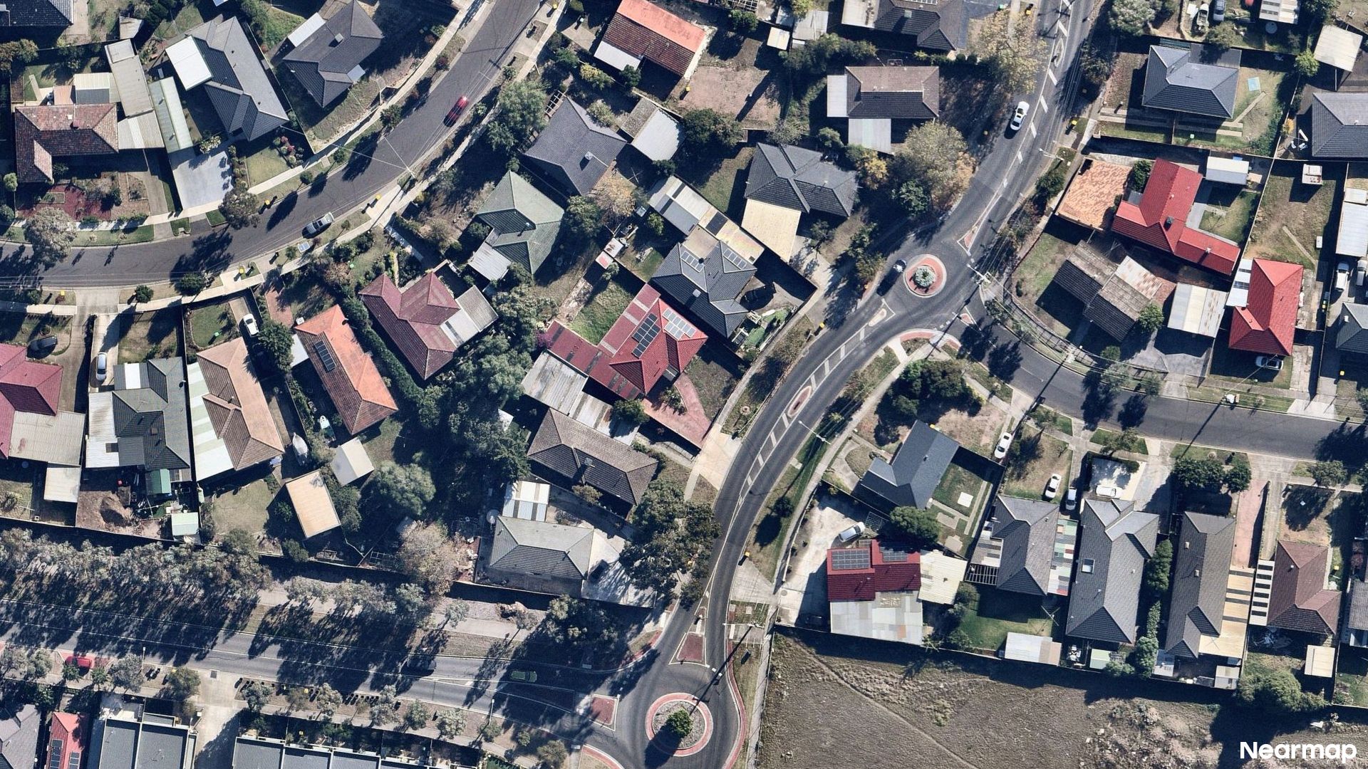 Vertical aerial view