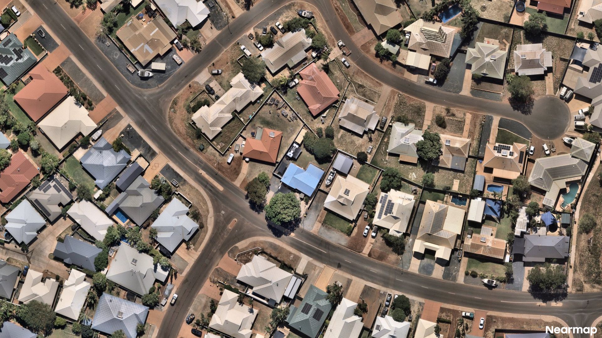 Vertical aerial view
