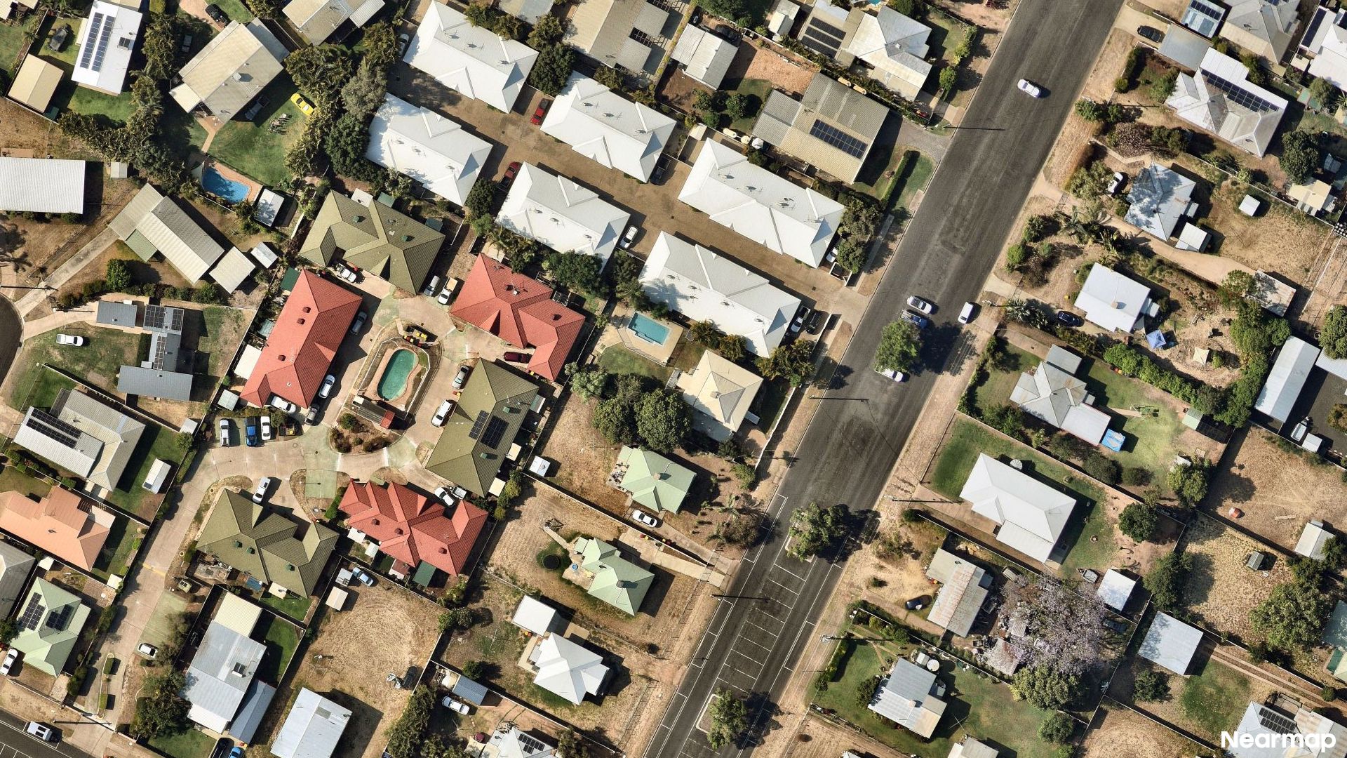 Vertical aerial view