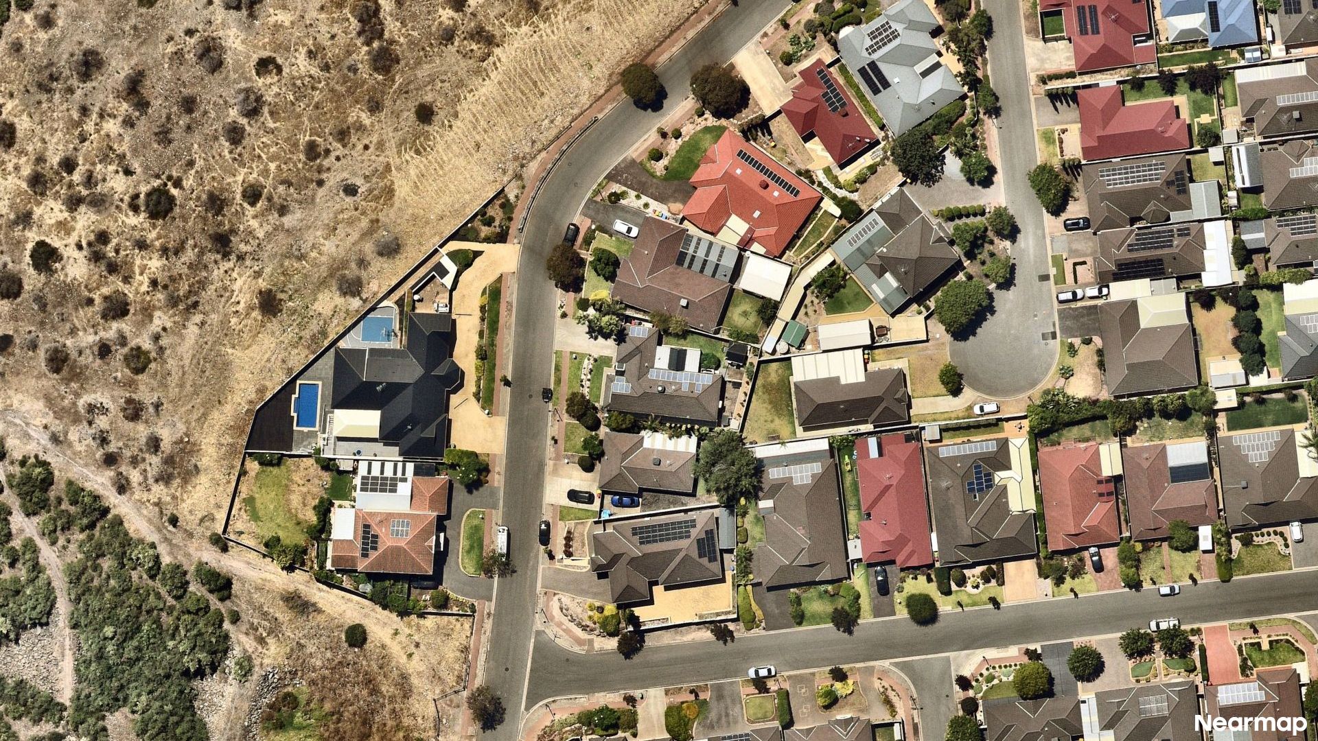 Vertical aerial view