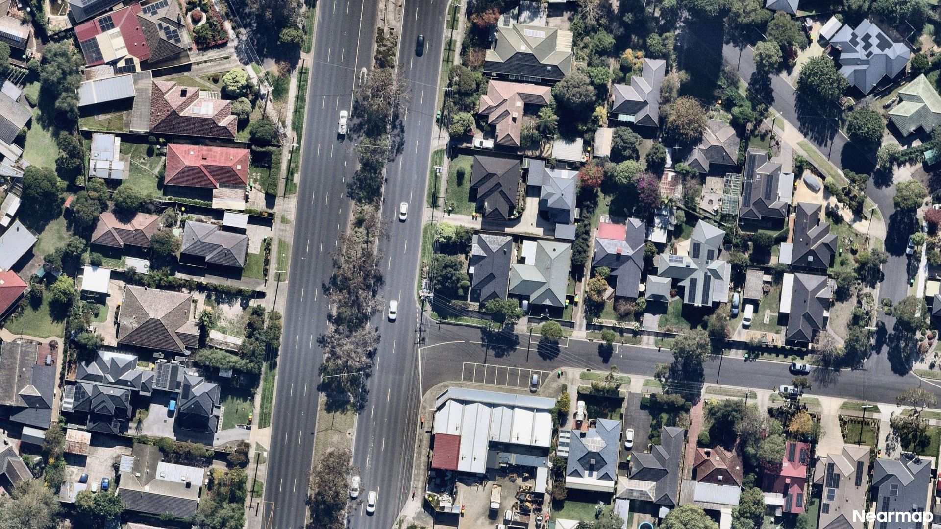 Vertical aerial view