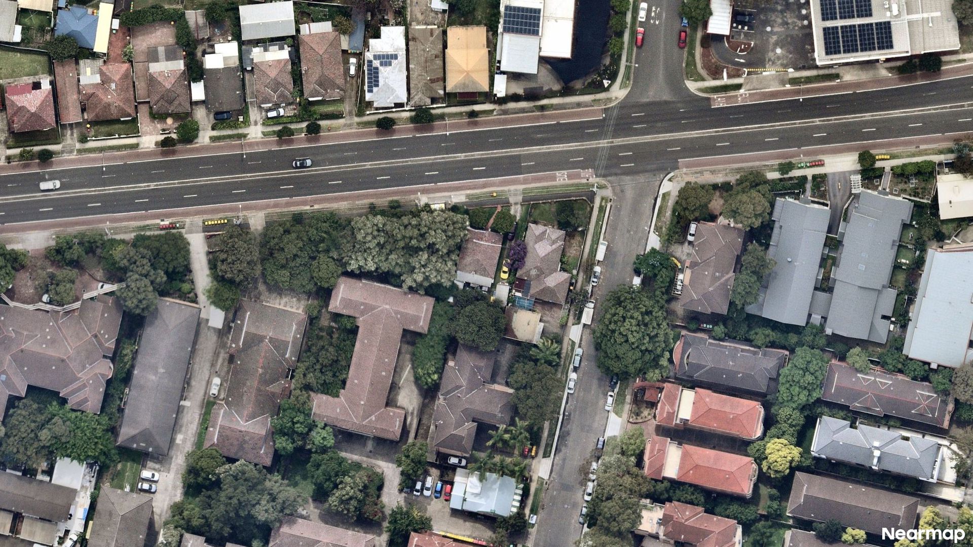 Vertical aerial view