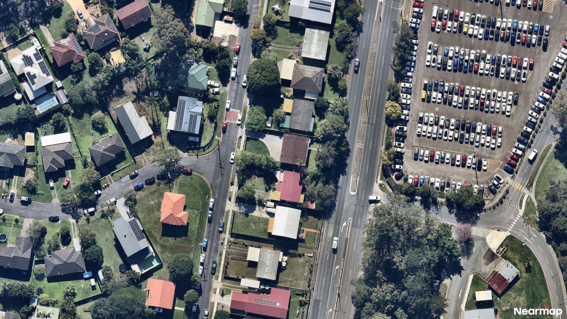 Vertical aerial view