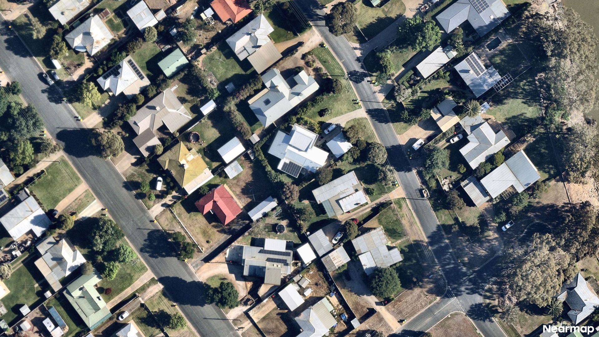 Vertical aerial view