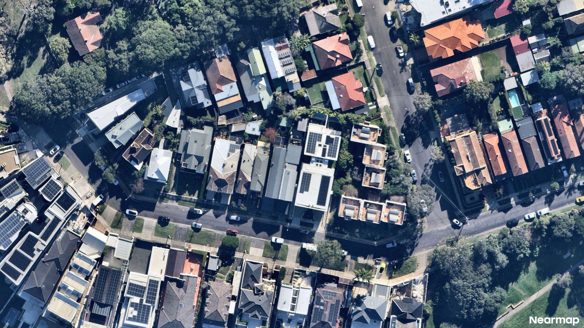 Vertical aerial view