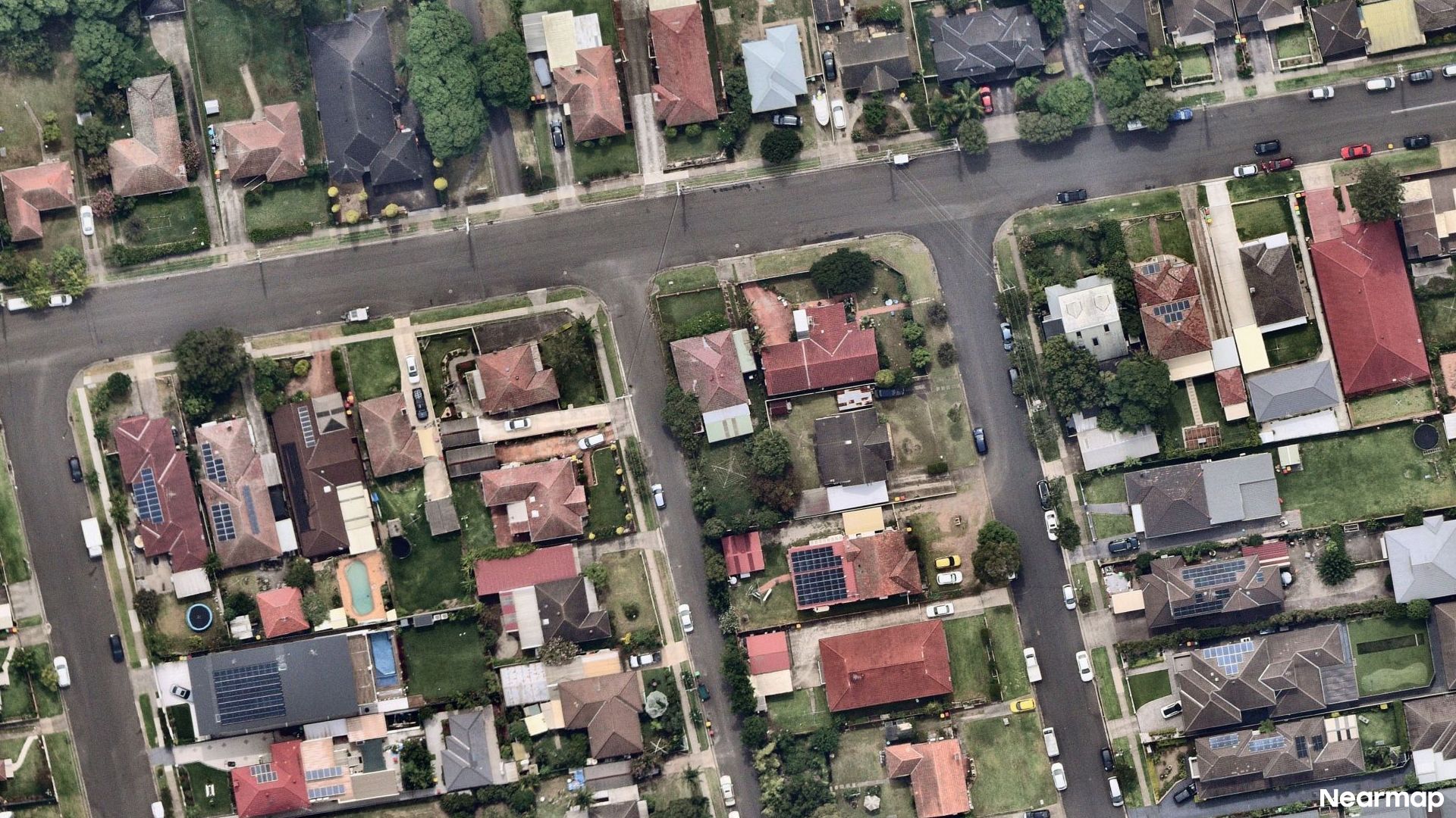 Vertical aerial view